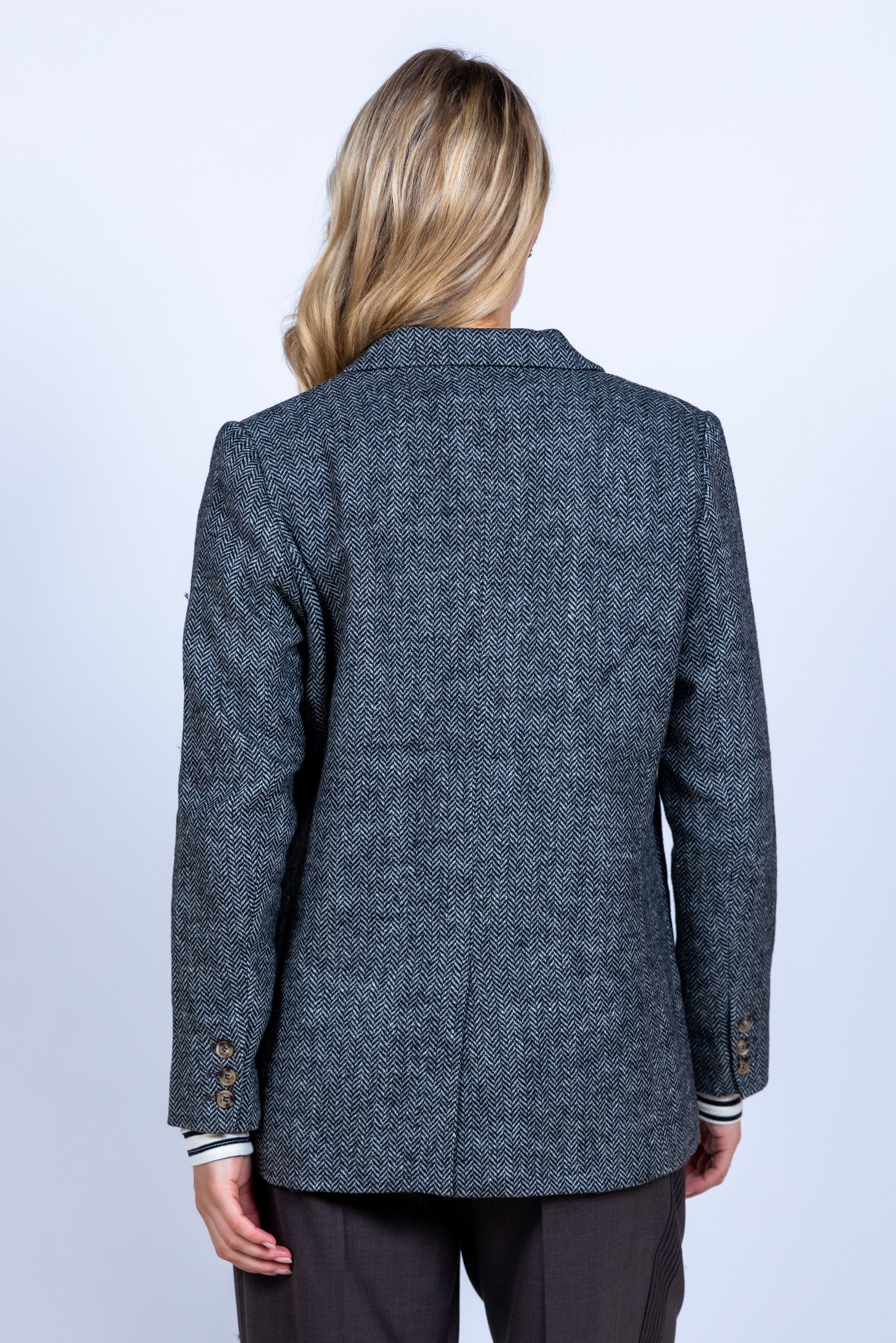 Blazer met patroon - Zwart