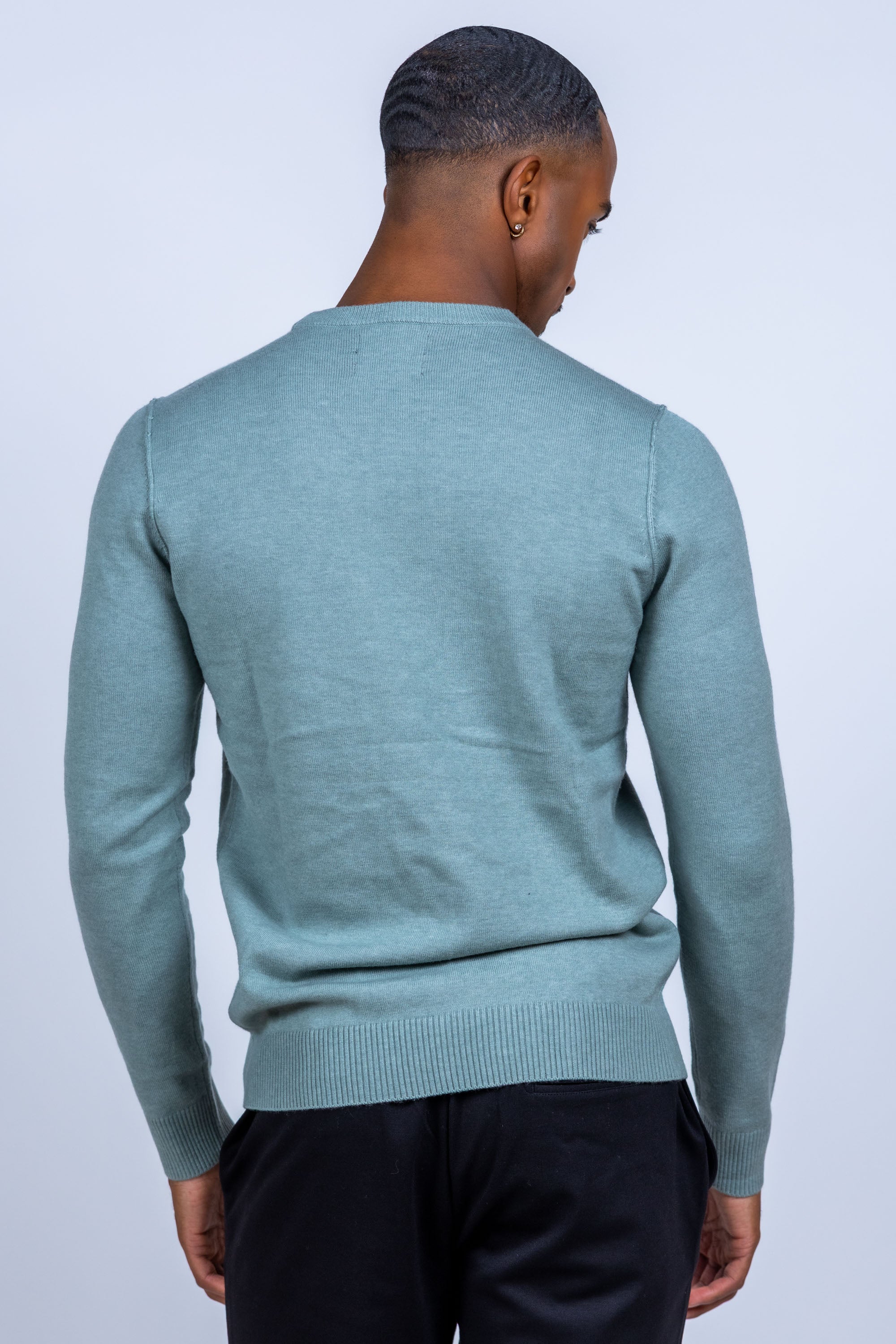 Trui met ronde hals - Mint