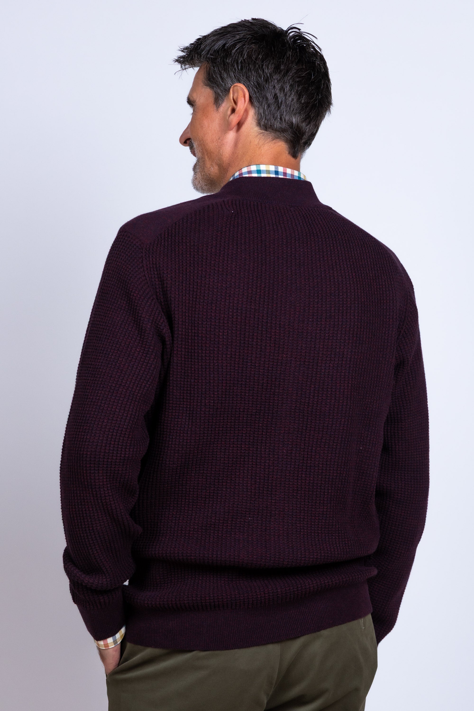 Vest met rits - Mauve/aubergine