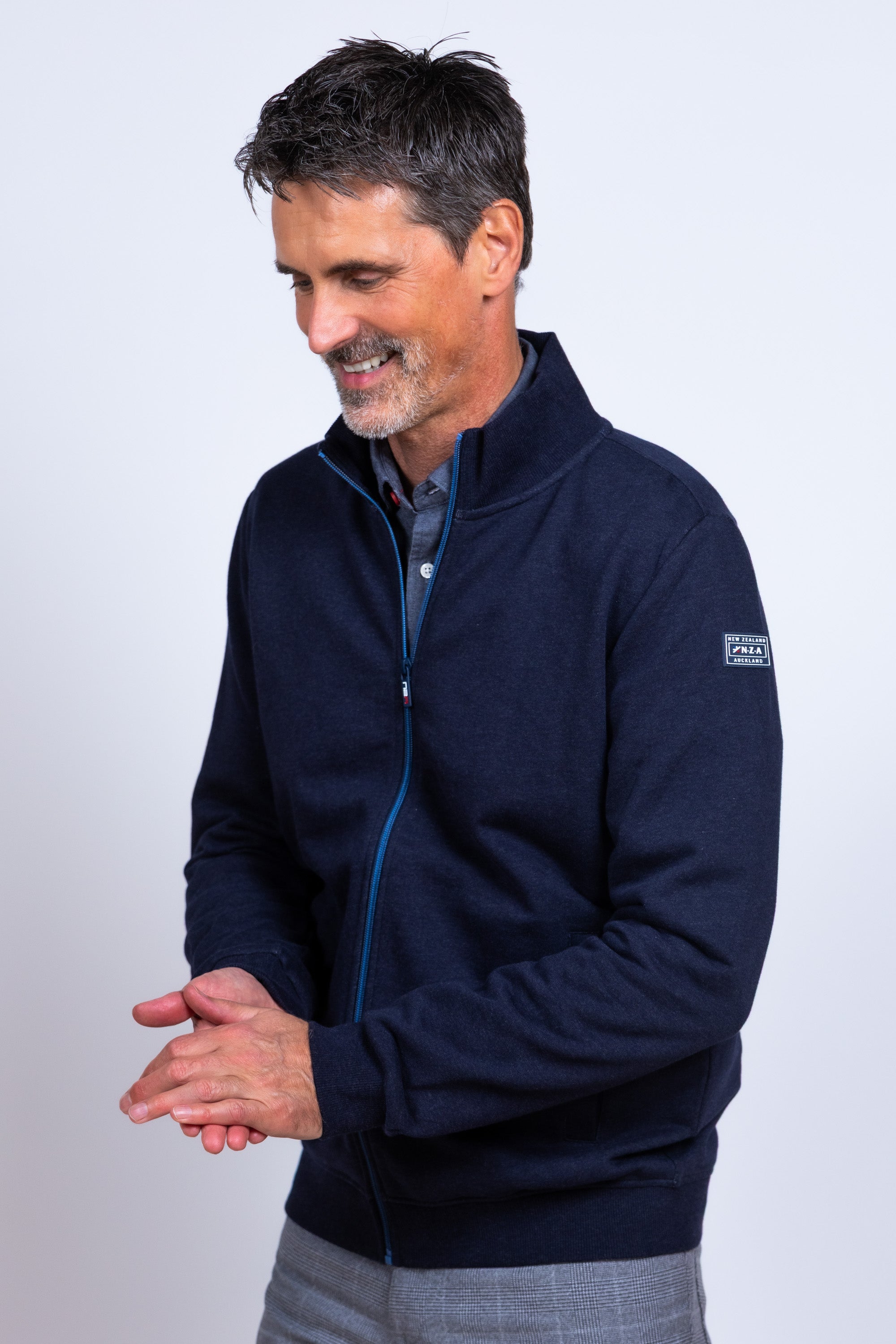 Vest met rits - Marine