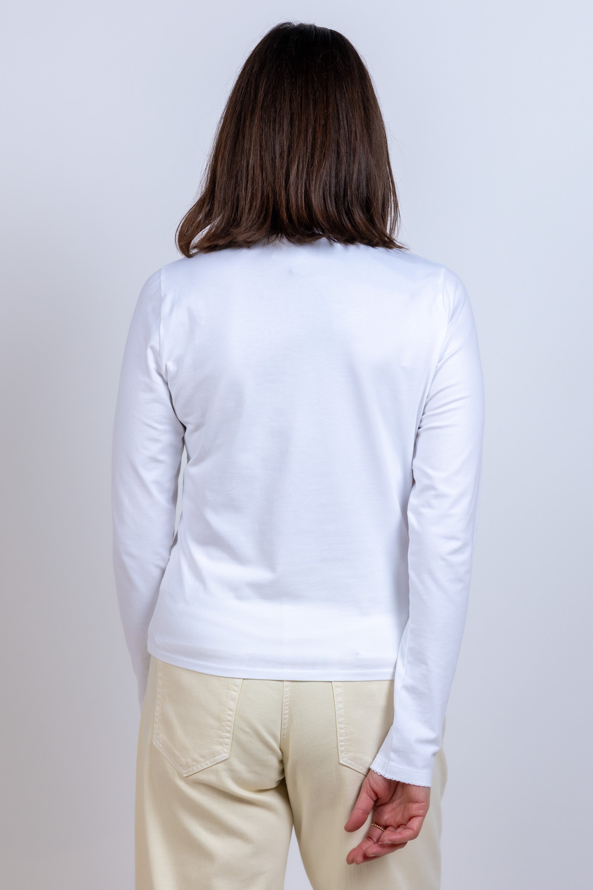 T-shirt met lange mouwen - Ecru