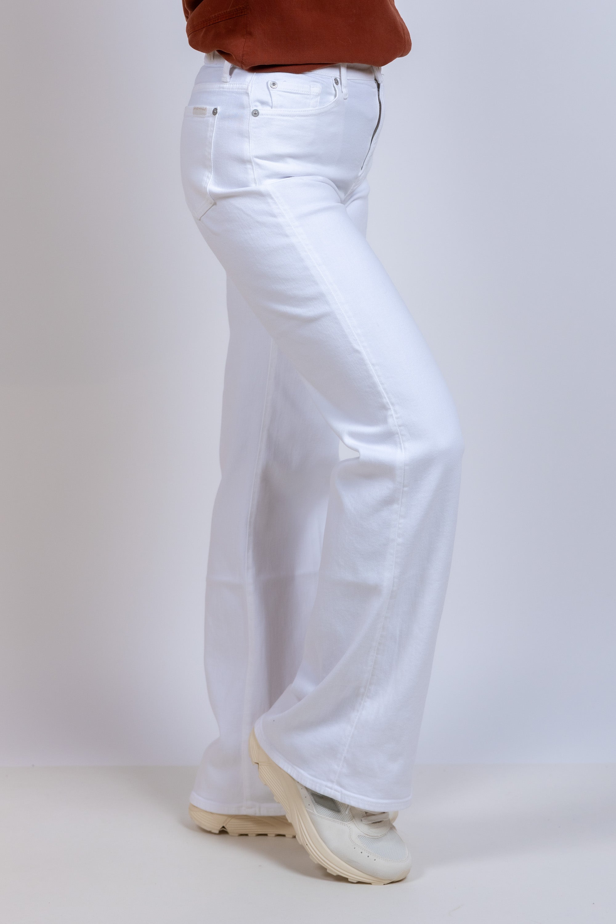 Broek met rechte pijpen - Wit