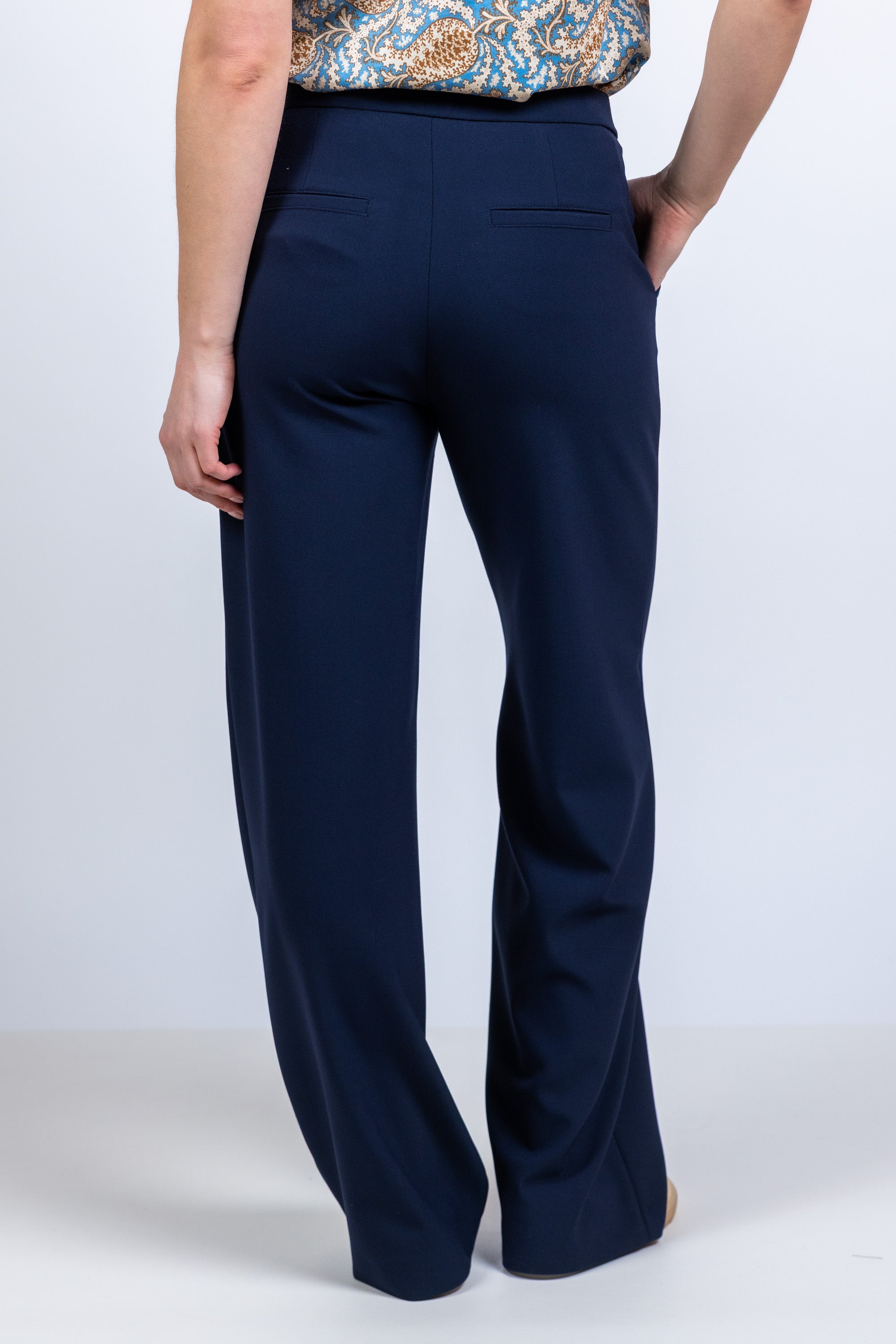 Wijde broek - Marine
