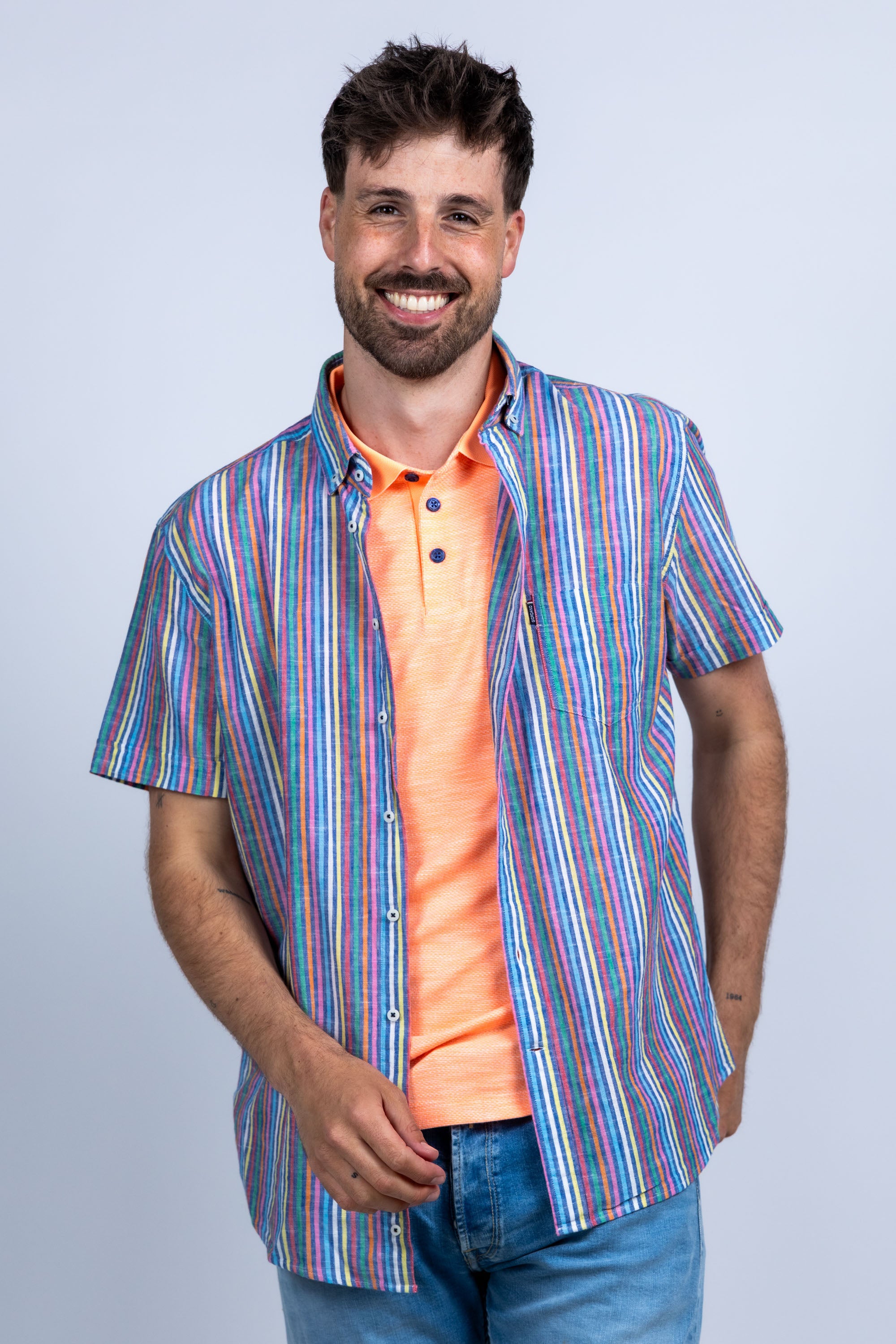 Overhemd met strepen - Multicolour