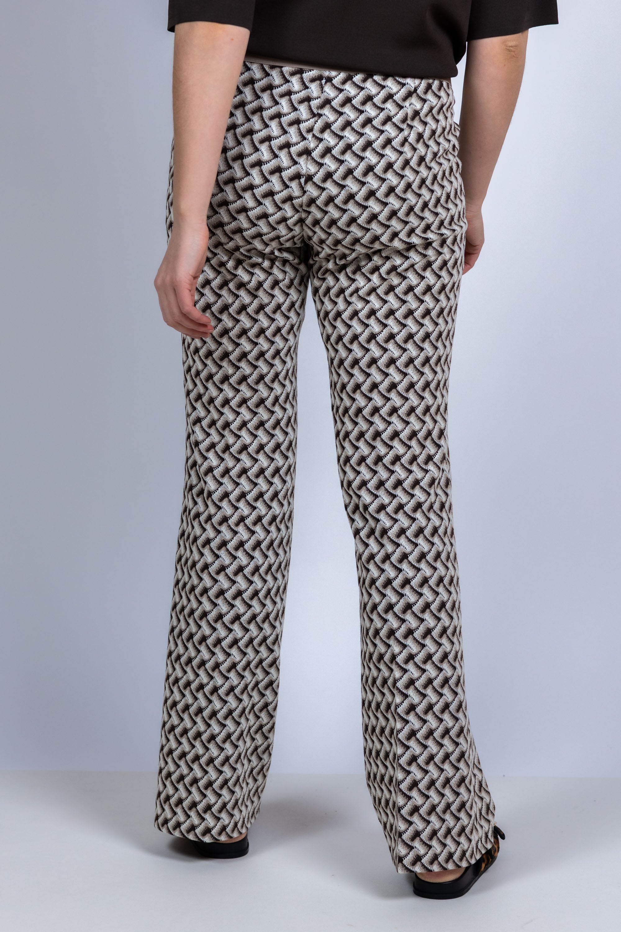 Broek met patroon - Bruin