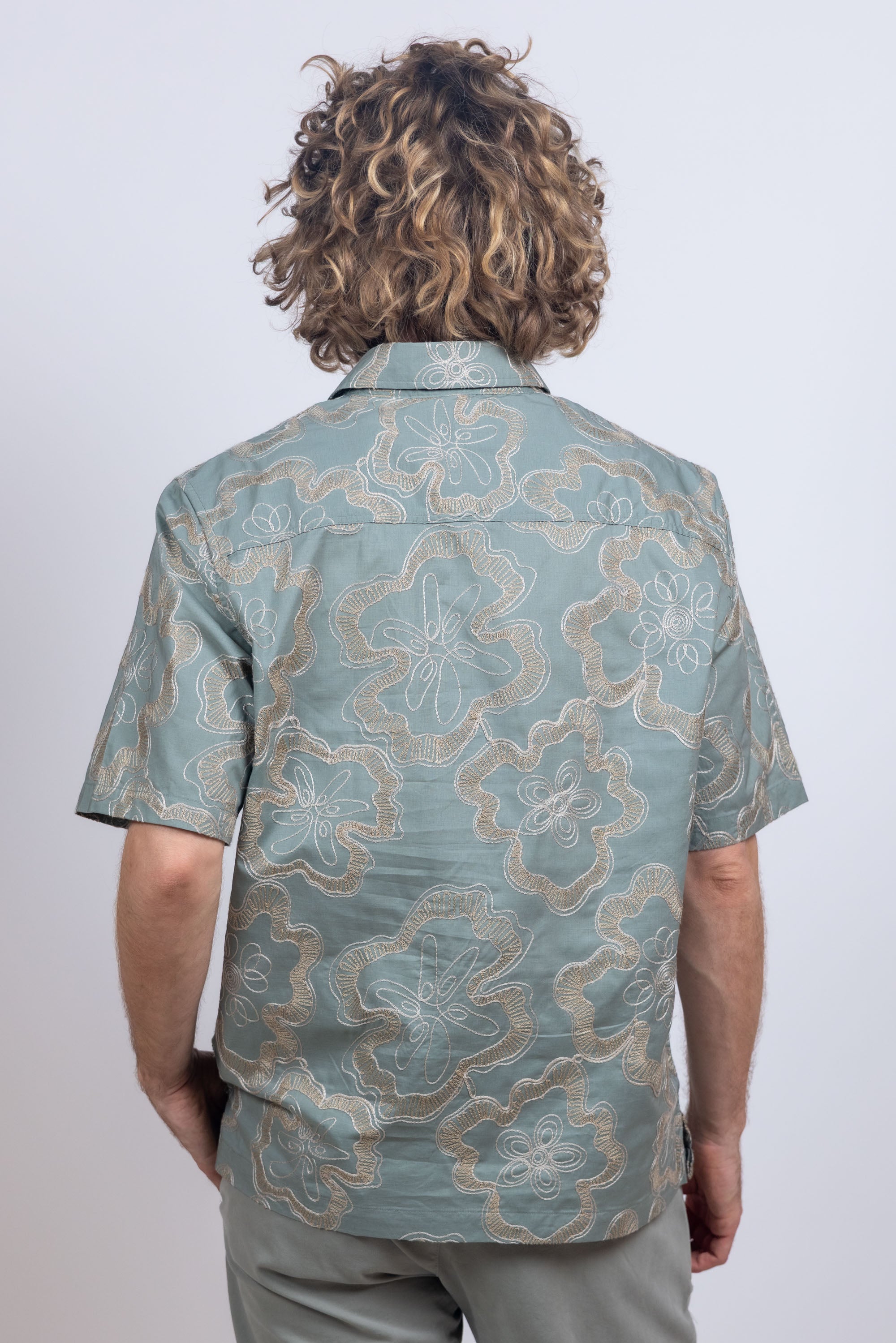 Shirt met print - Khaki