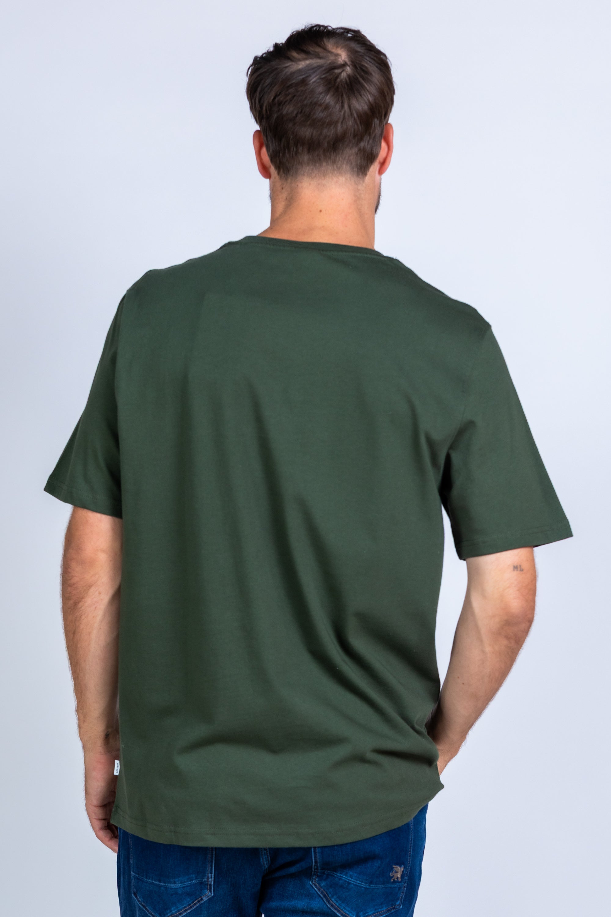 T-shirt met print - Olijfgroen