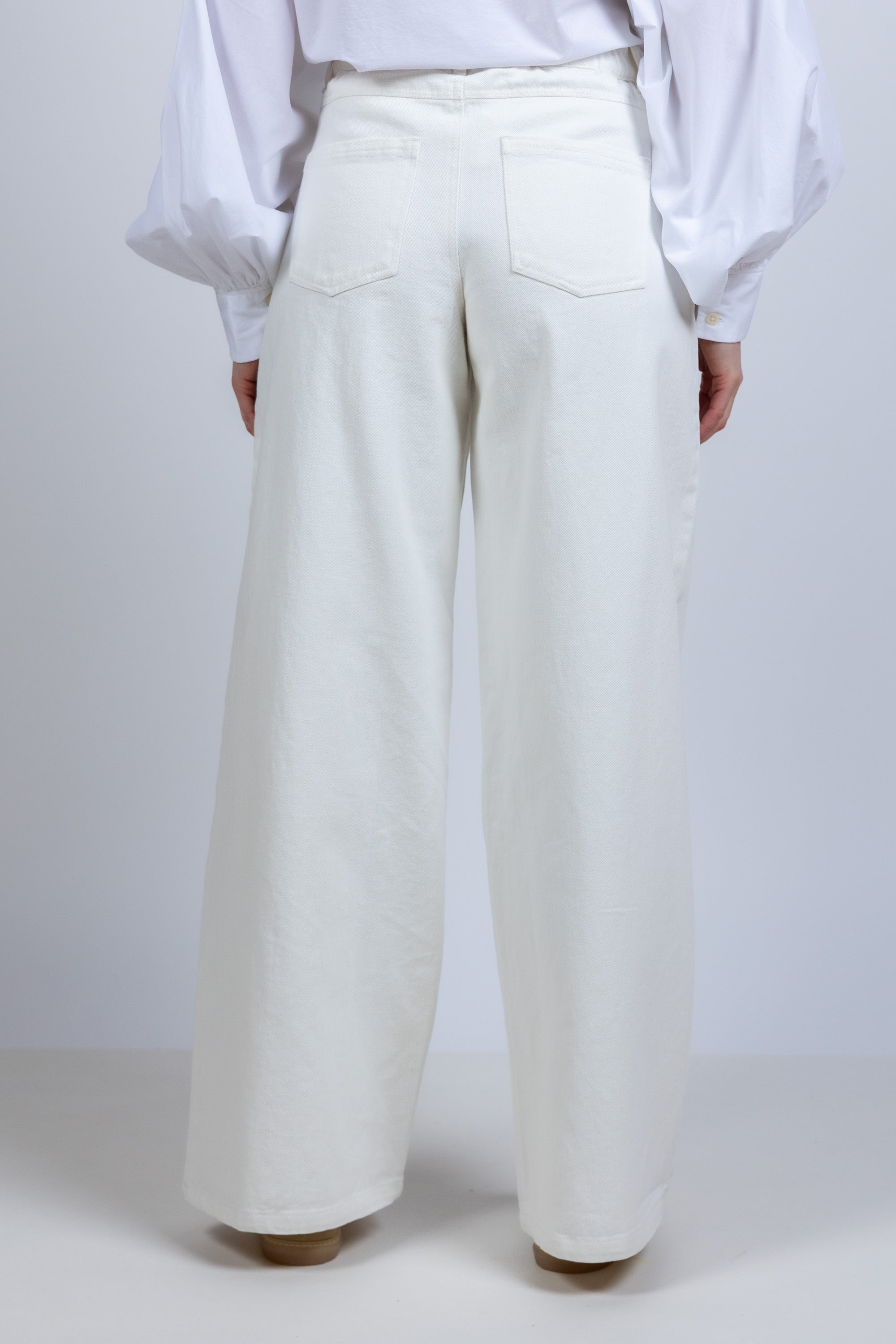 Wijde broek - Wit