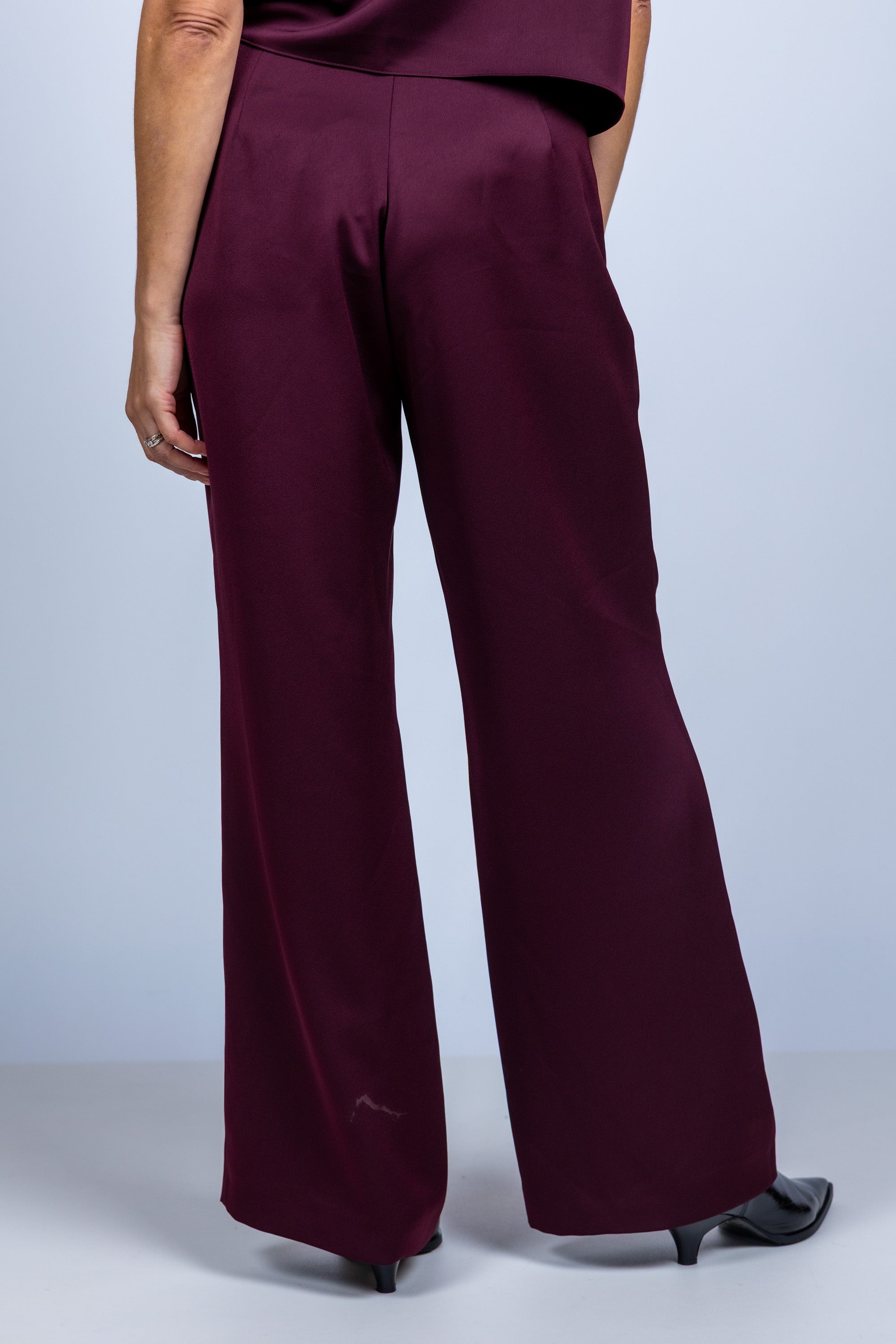 Wijde pantalon - Burgundy