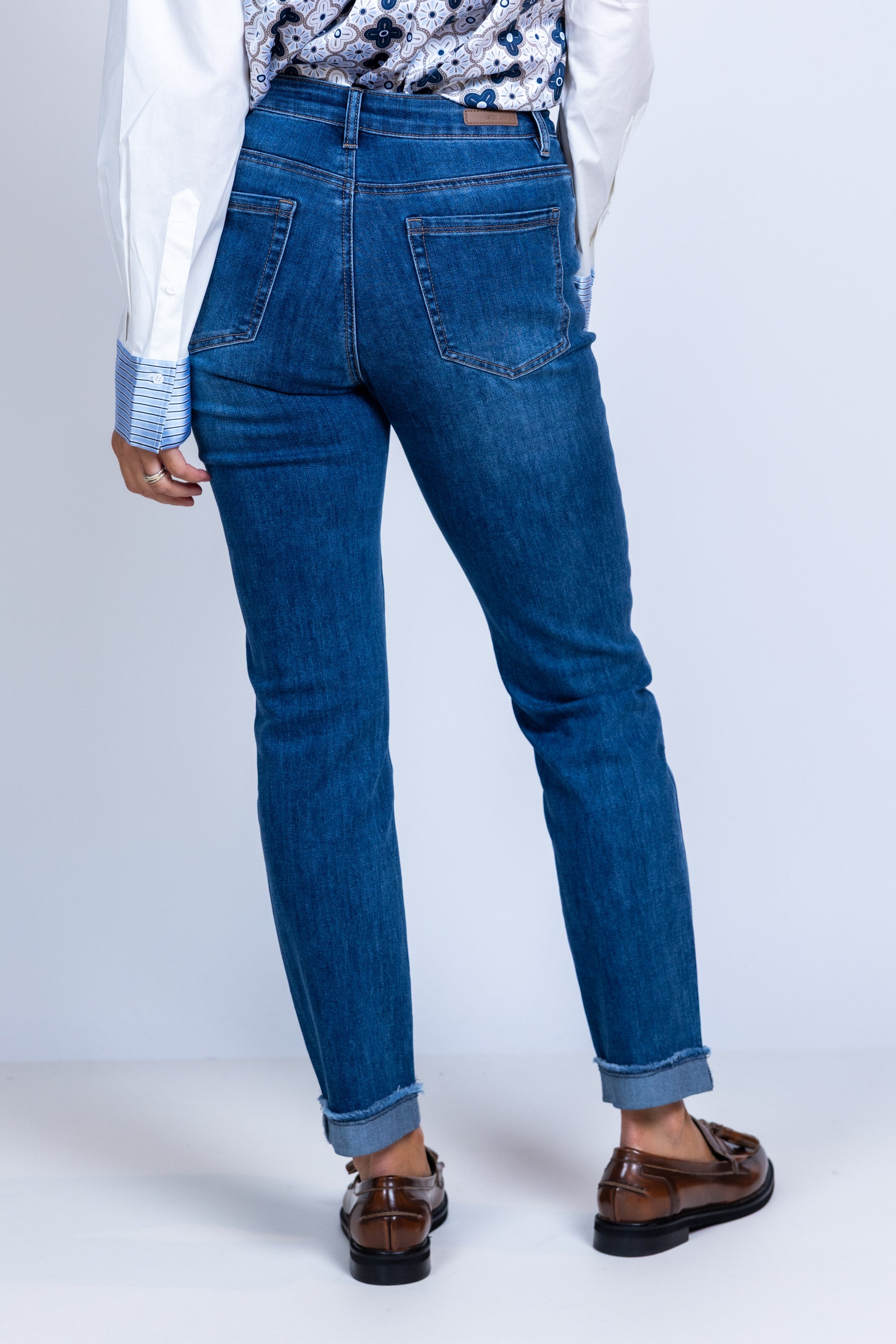 Jeans met omslag - Jeans