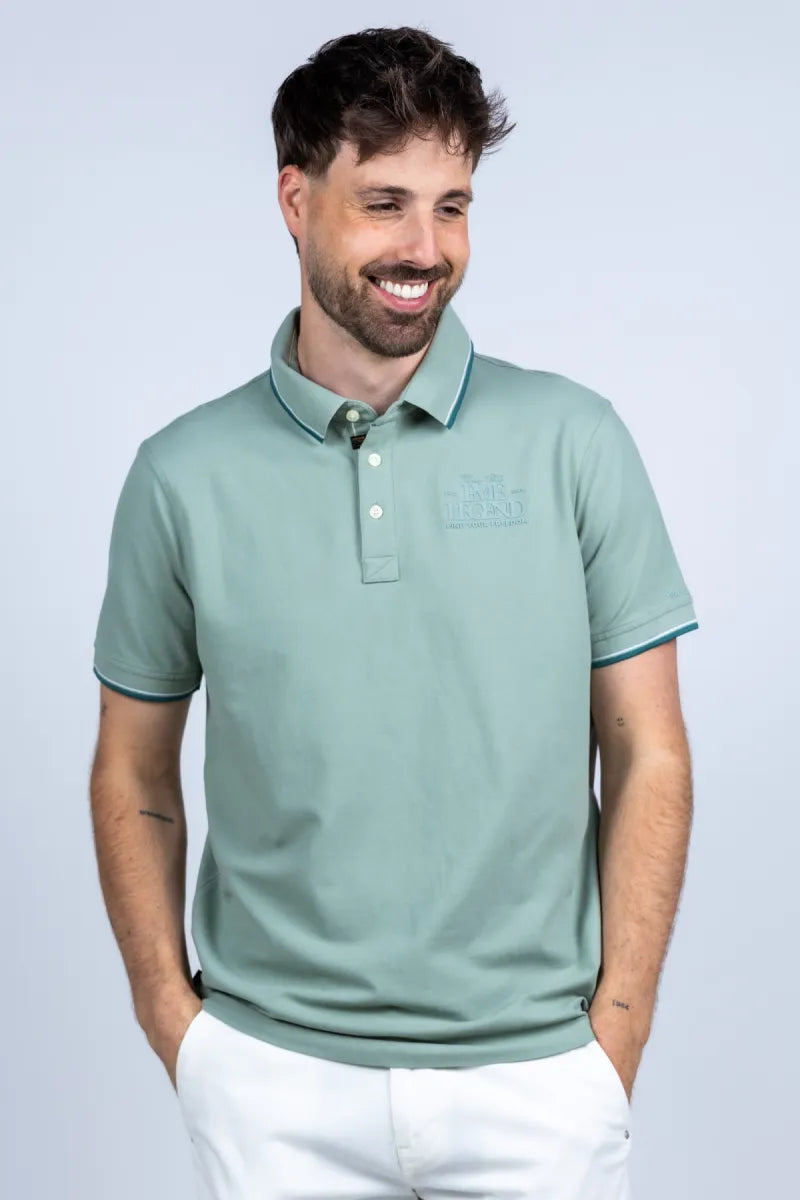 PME PME PPSS2604867 Polo met kraag - Khaki