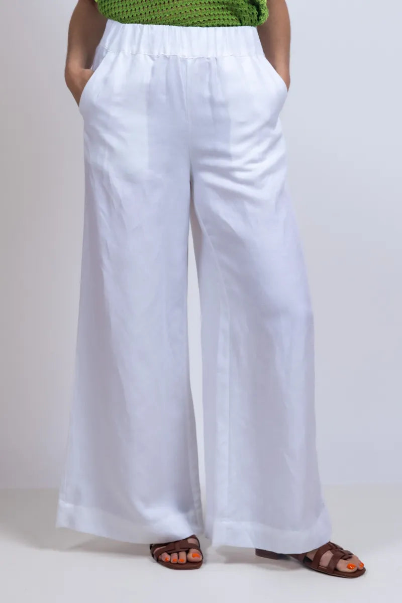 JC SOPHIE JC SOPHIE LEAF Wijde broek - Wit