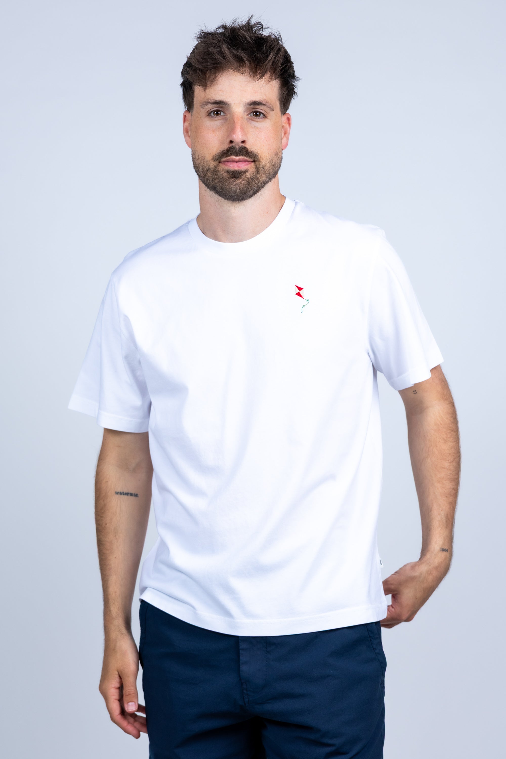 T-shirt met print - Wit