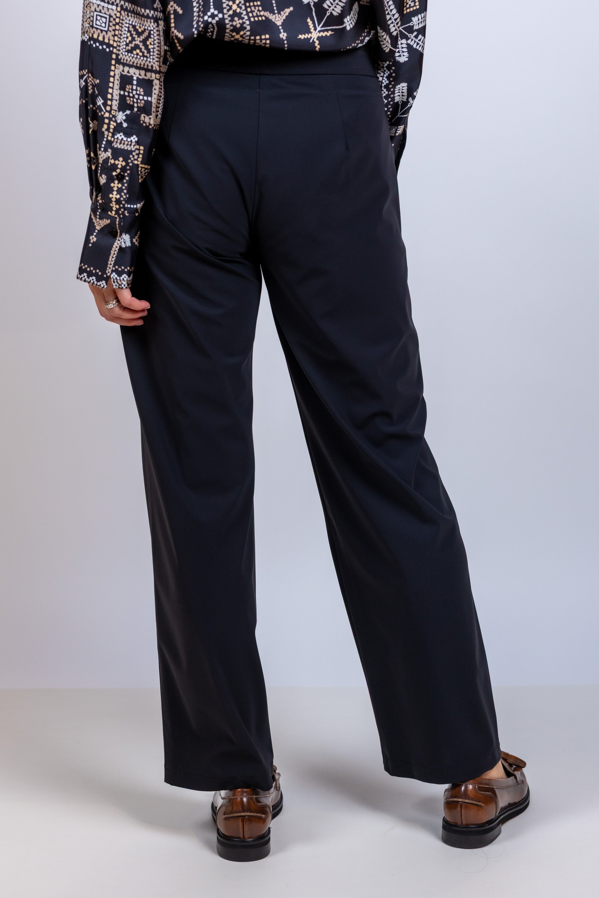 Broek met koordje - Zwart