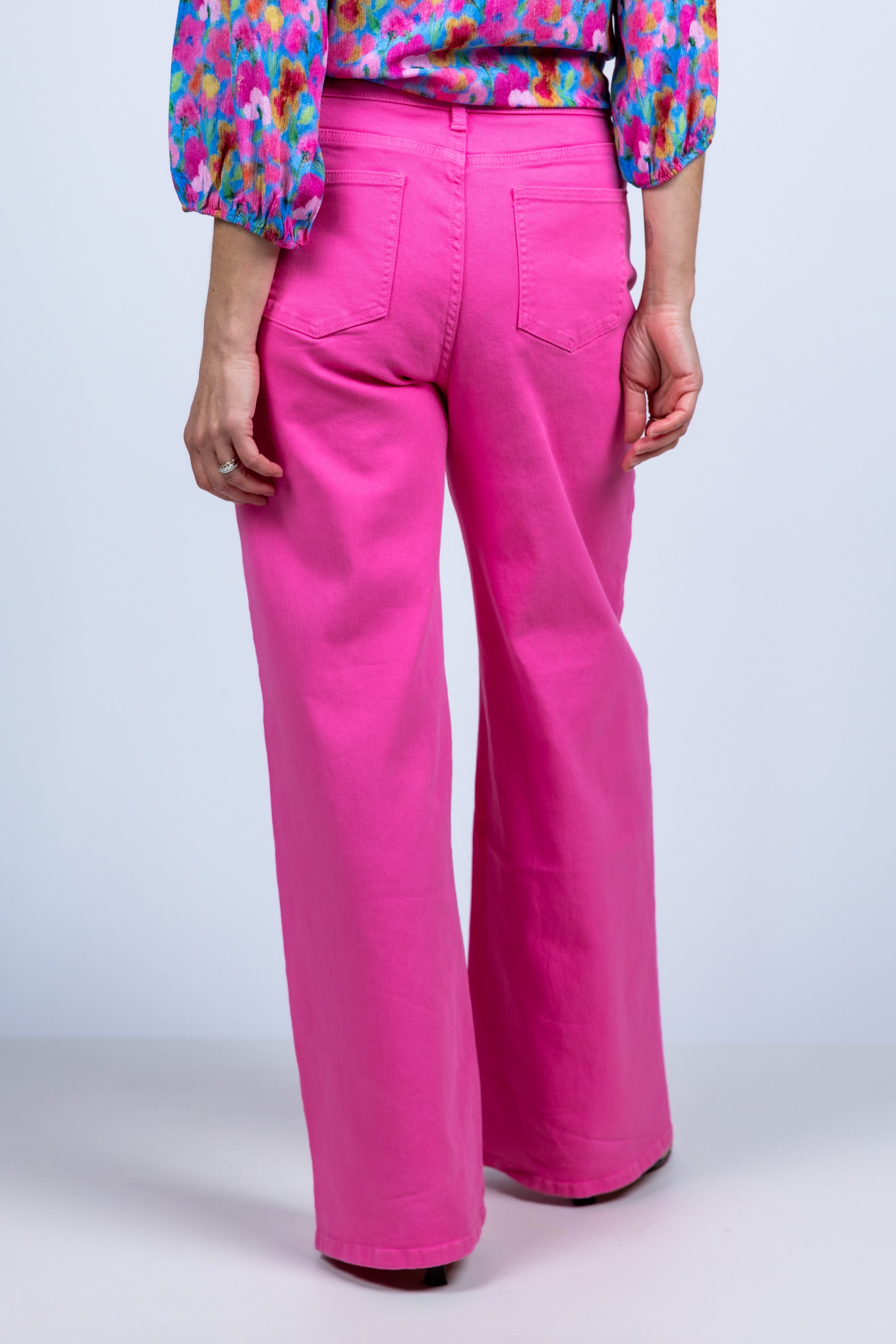 Wijde broek - Pink/cyclaam