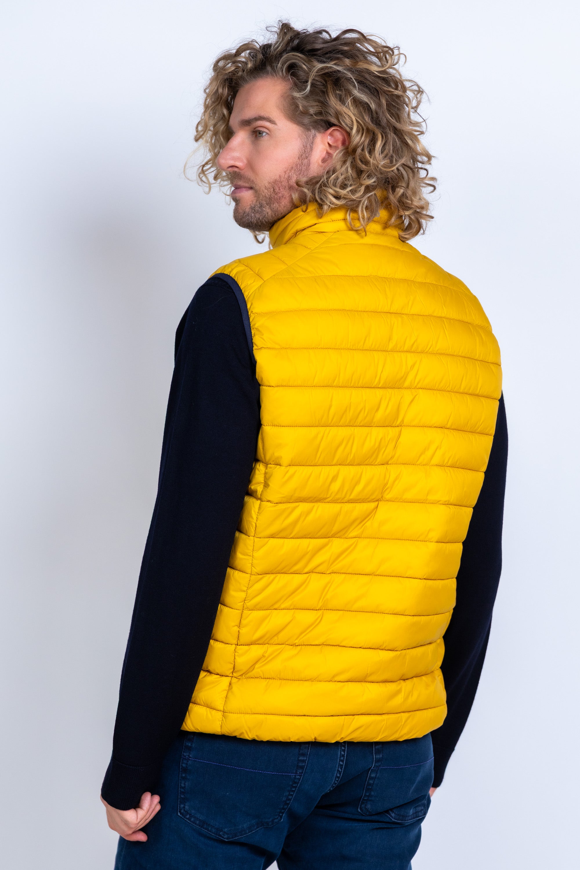 Gewatteerde bodywarmer - Geel