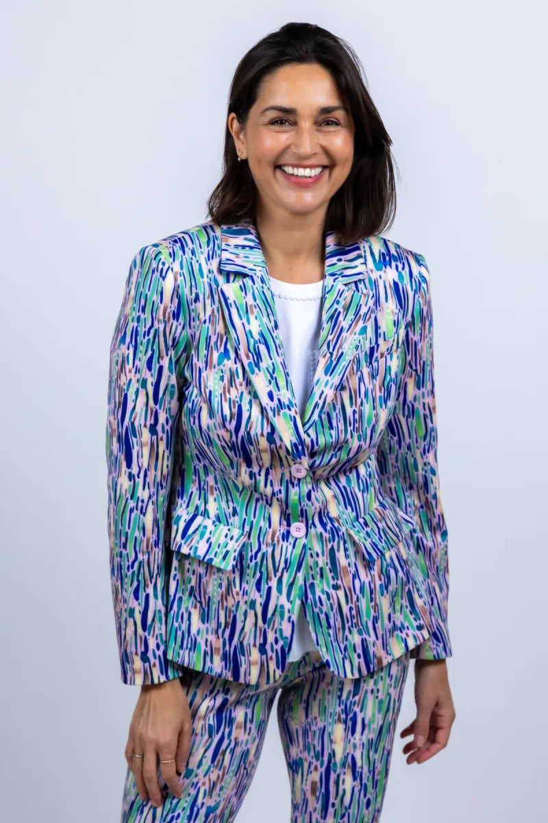 MARCCAIN COLLECTIE MARCCAIN COLLECTIE AC.34.11 J09 MARCCAIN COLLECTIE AC.34.11 J09 Blazer met print - Roze