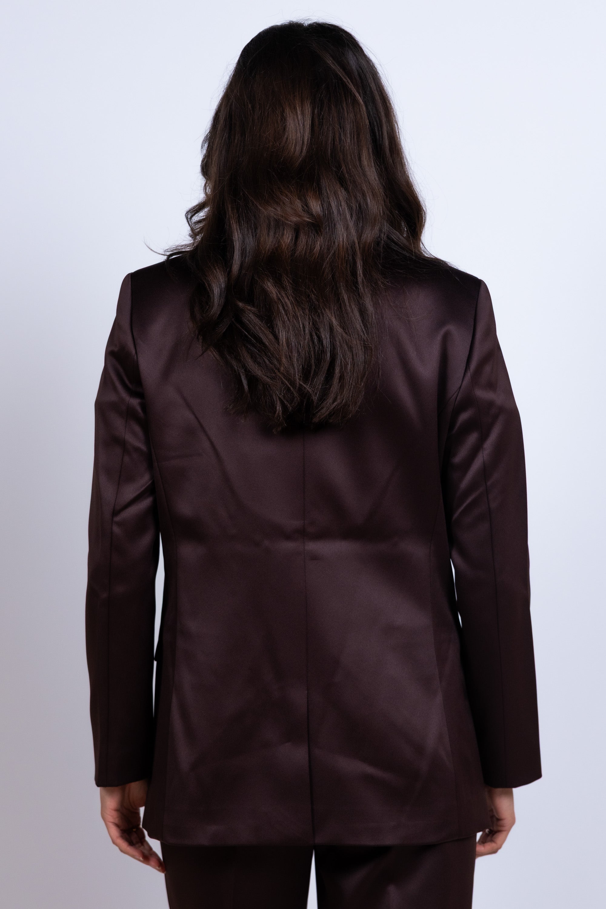 Blazer met knoop - Bruin