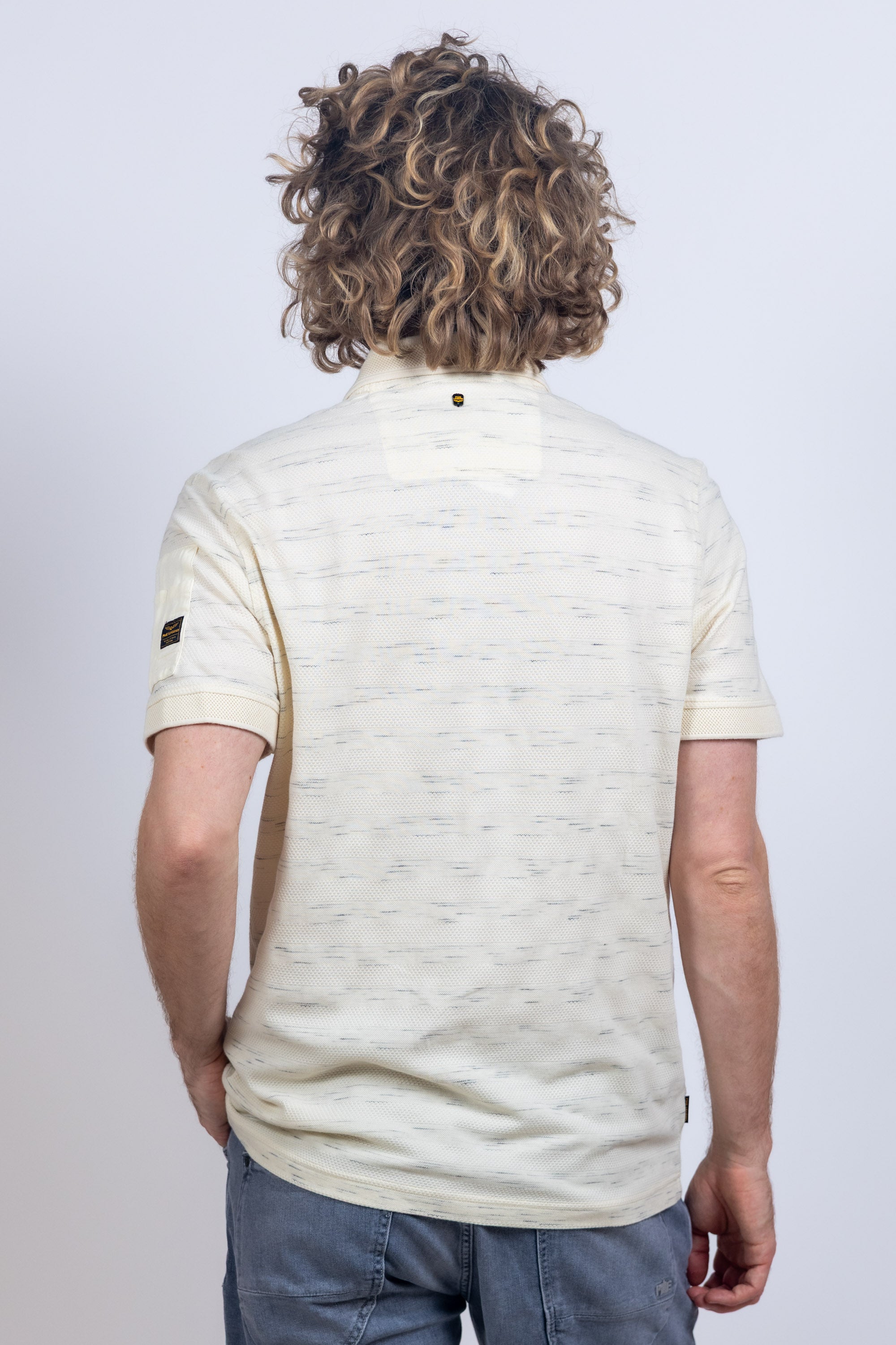 Polo met korte mouwen - Ecru