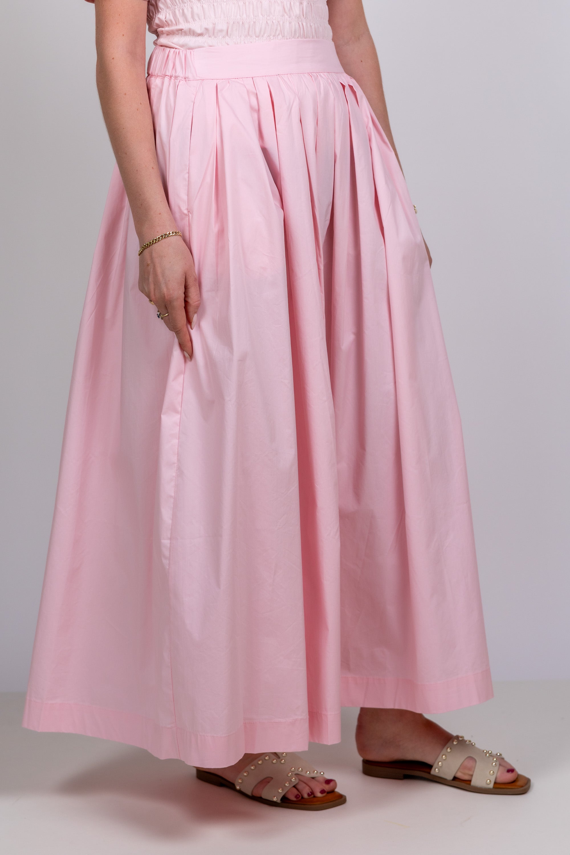 Rok met plooien - Roze