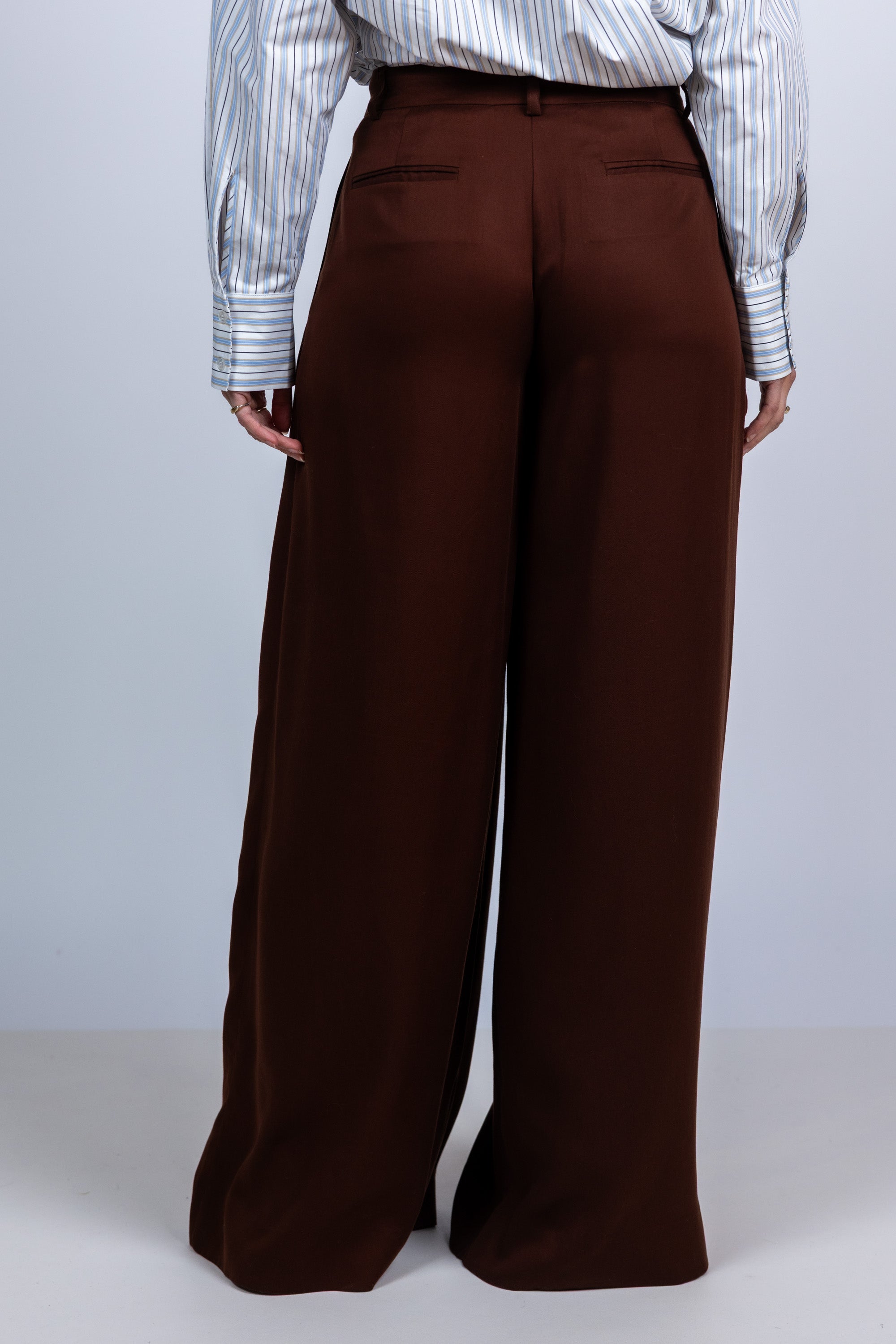 Wijde pantalon - Bruin