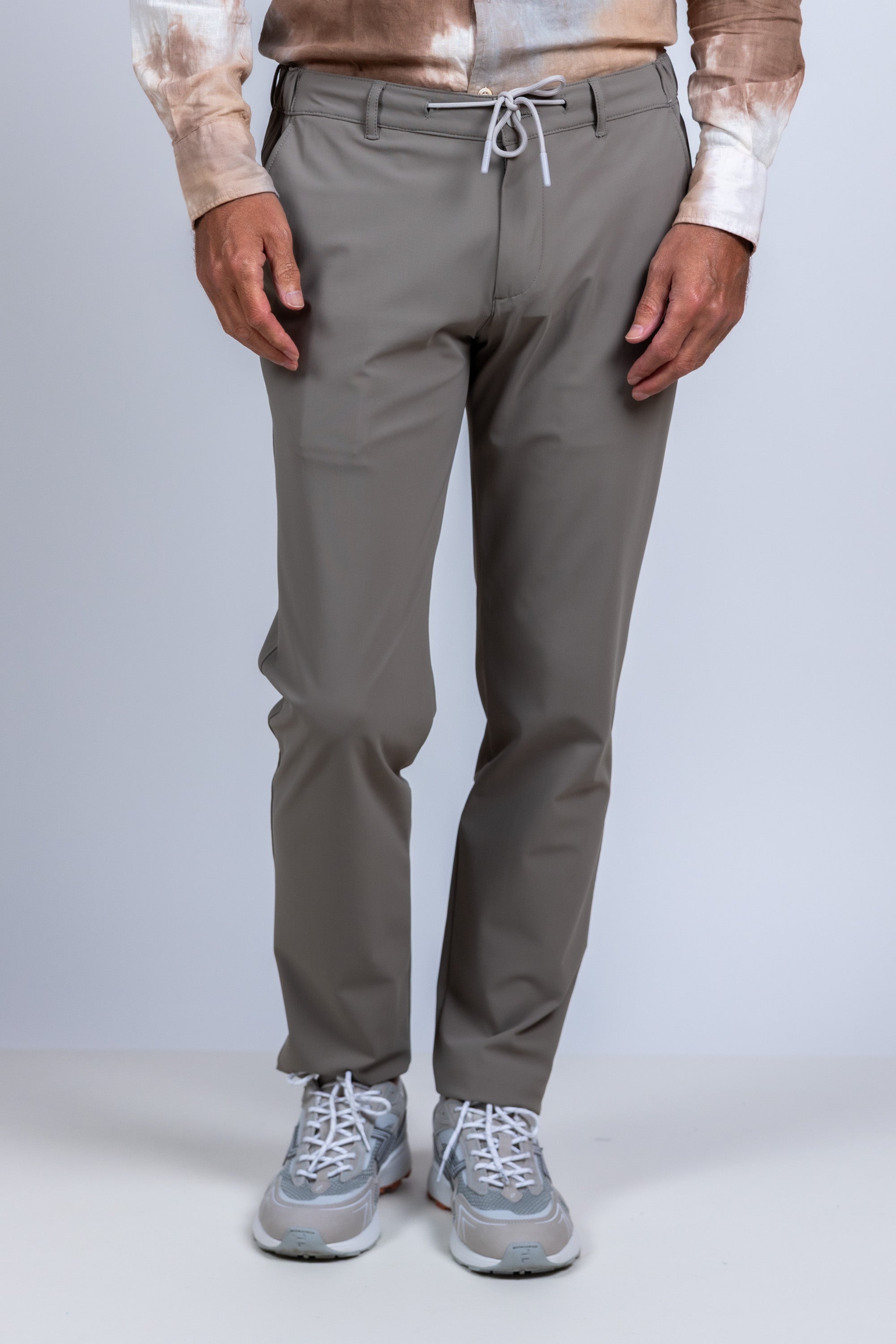 Broek met koord - Khaki