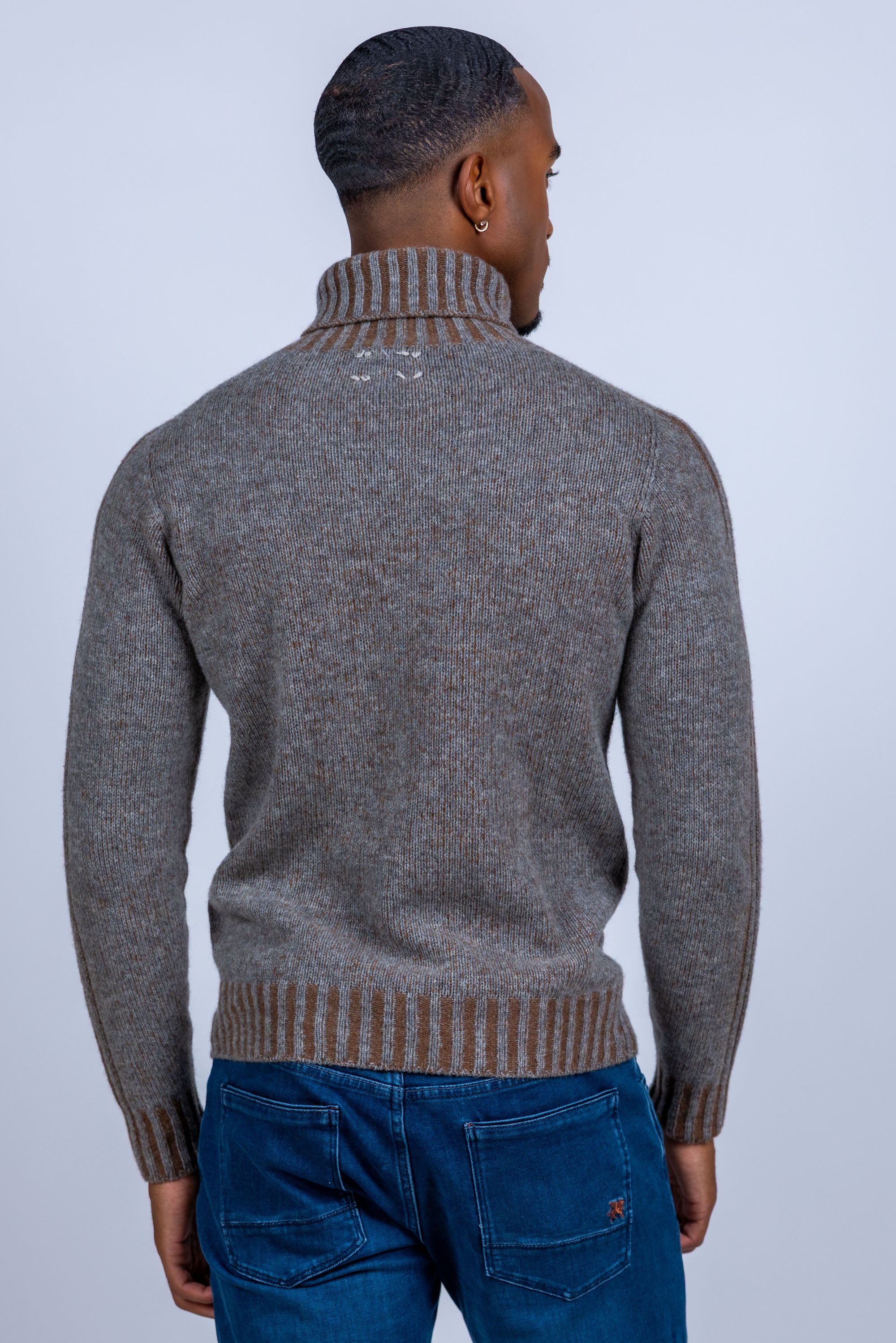 Coltrui met patroon - Taupe