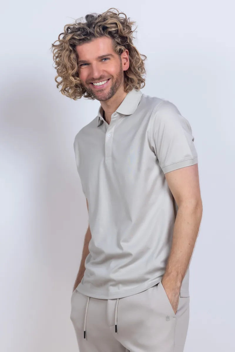 THOMAS MAINE THOMAS MAINE NOS52TM078 Polo - Licht taupe