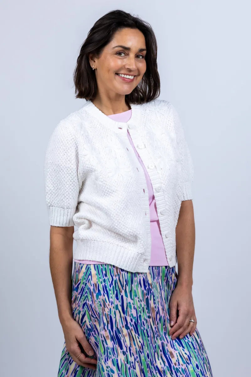 REPEAT REPEAT 401174 Vest met korte mouwen - Wit