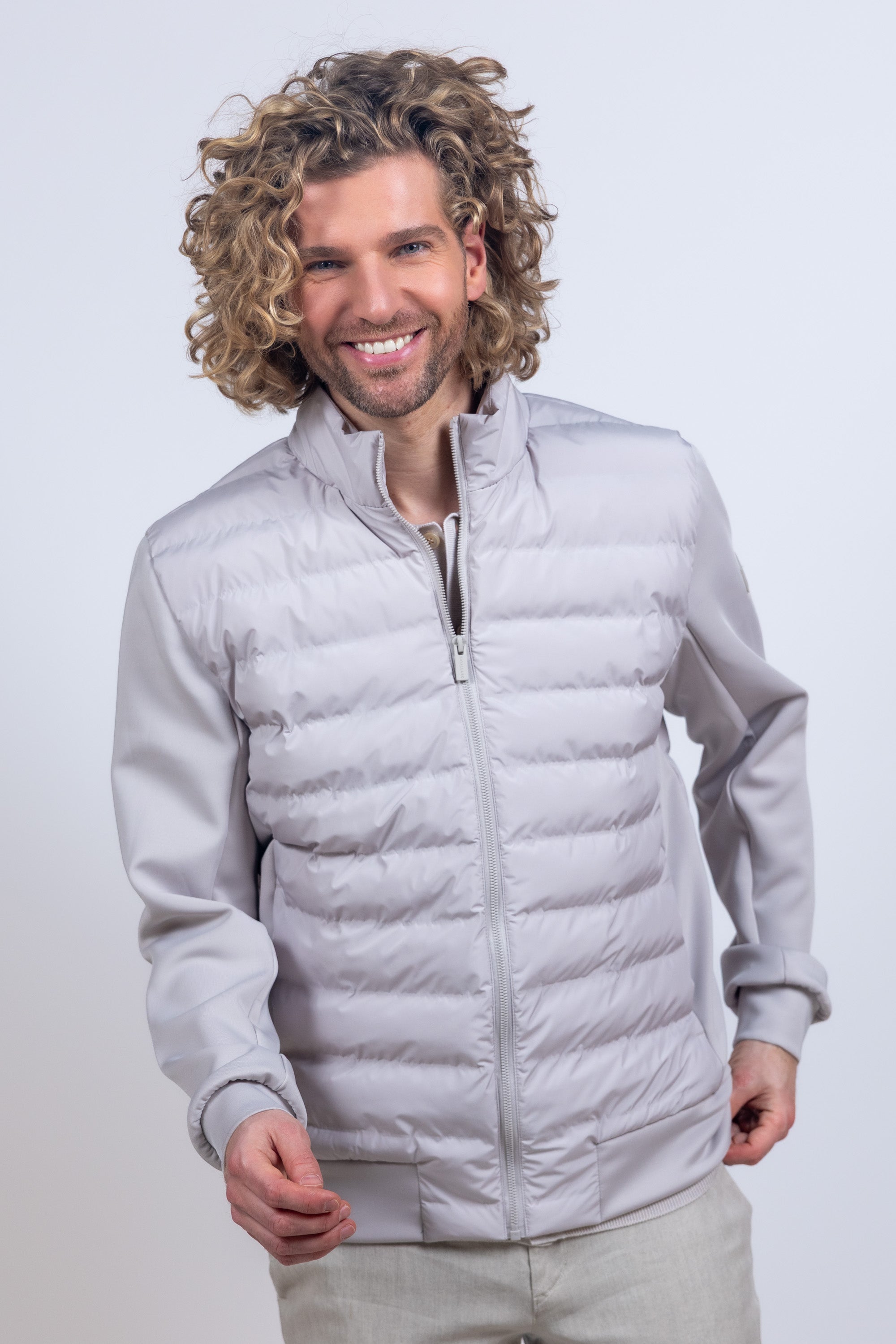 Gewatteerd jack - Beige