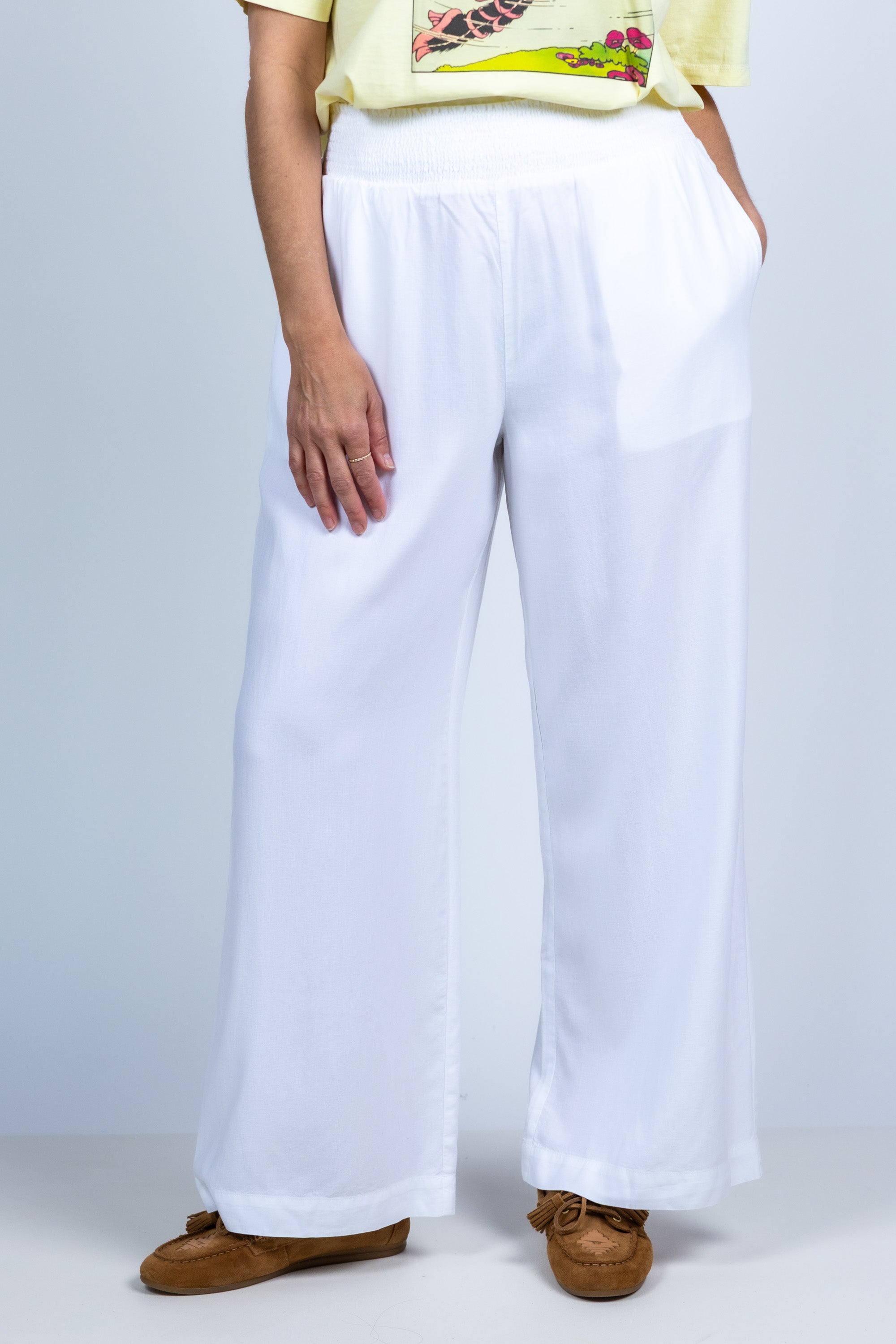 Wijde broek - Wit