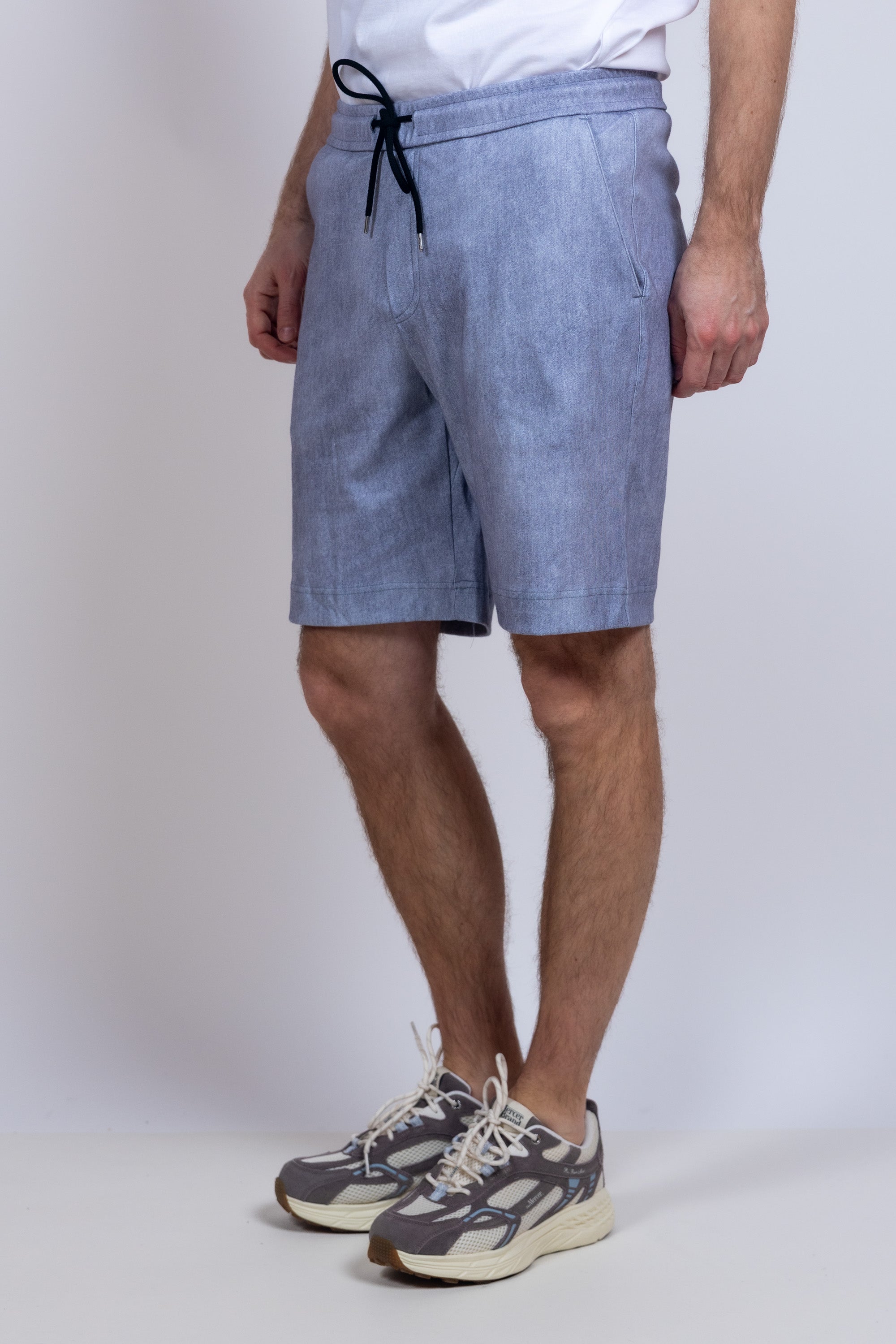 Short met koord - Lichtgrijs