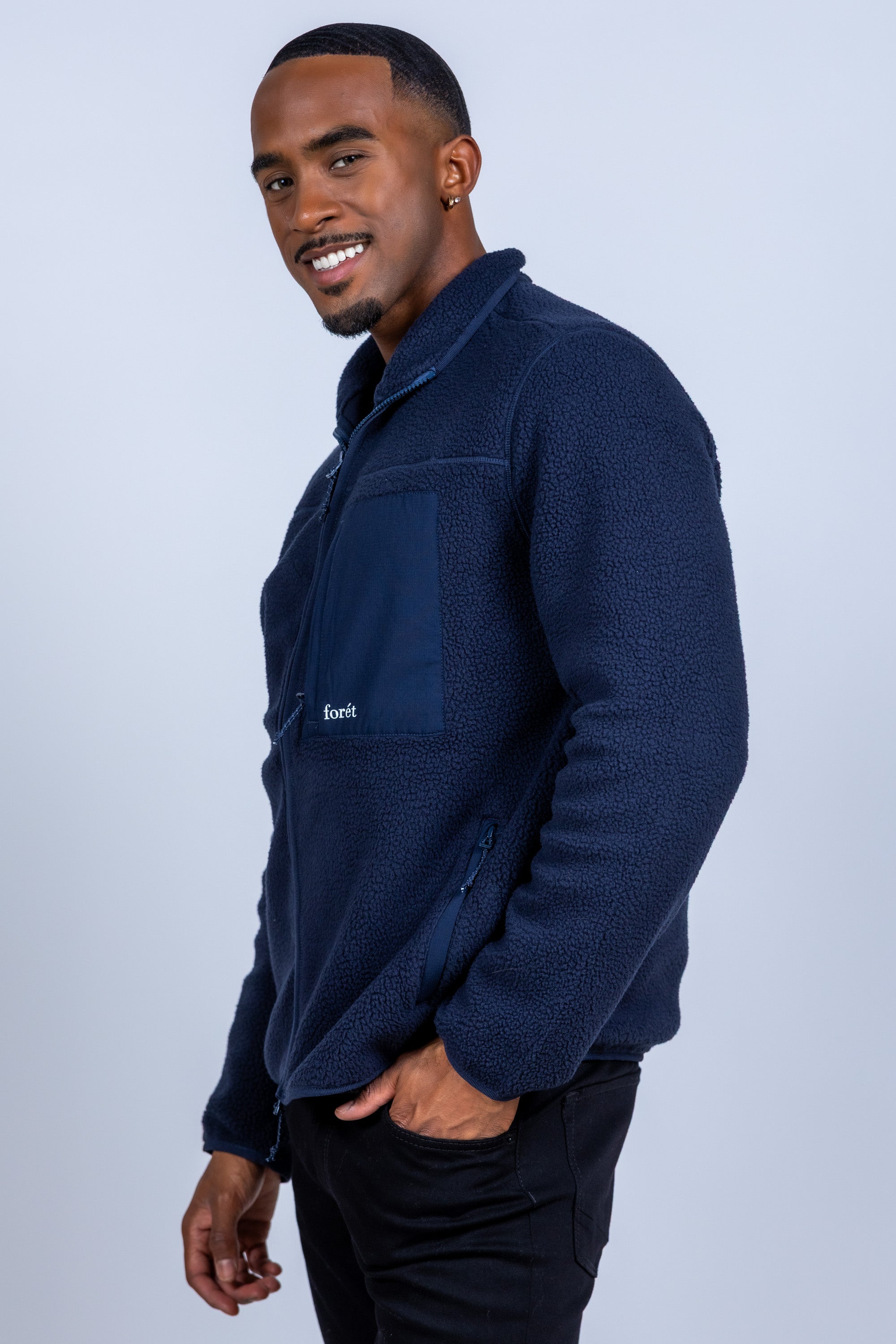 Fleece vest - Marine