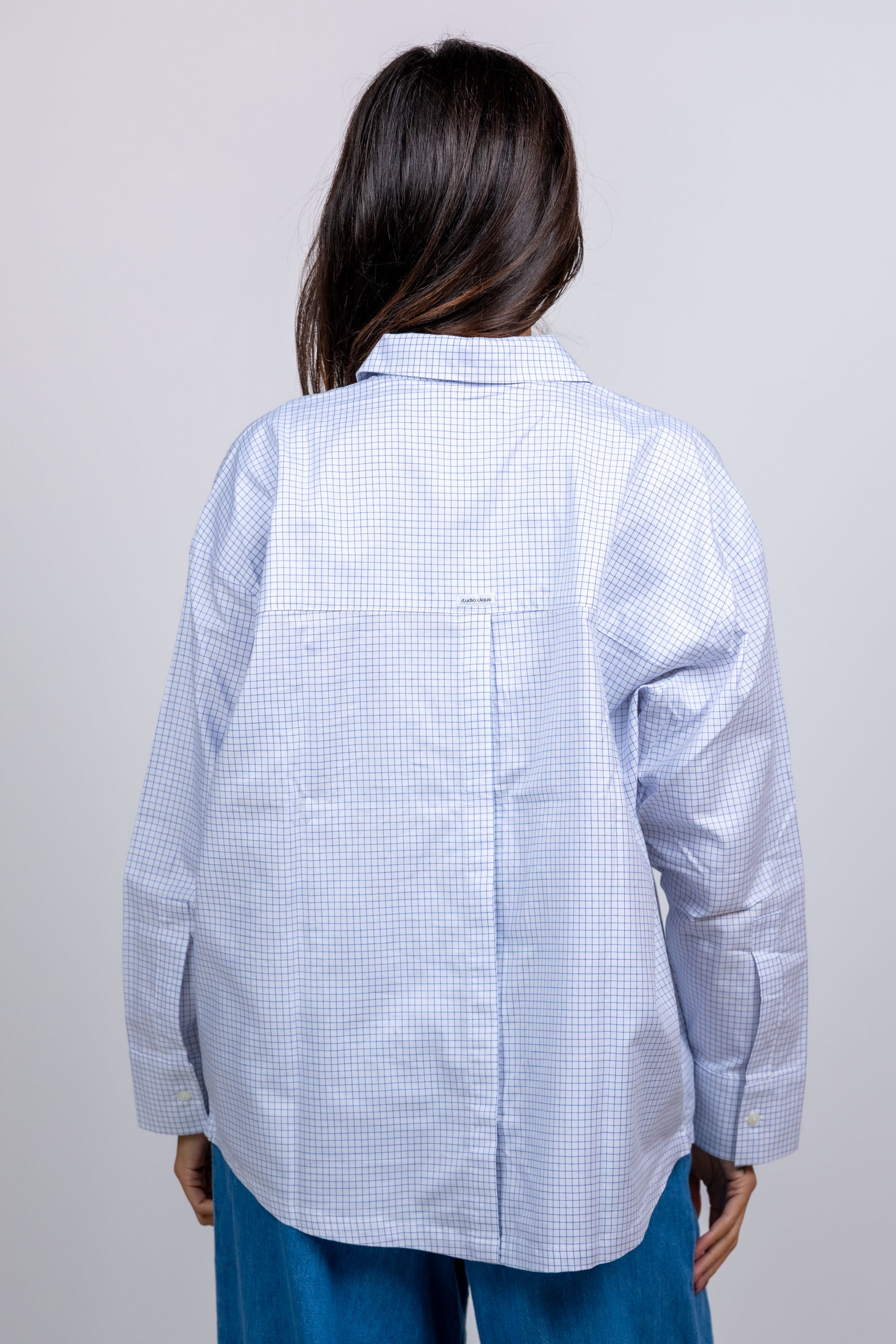 Blouse met ruitjes - Wit