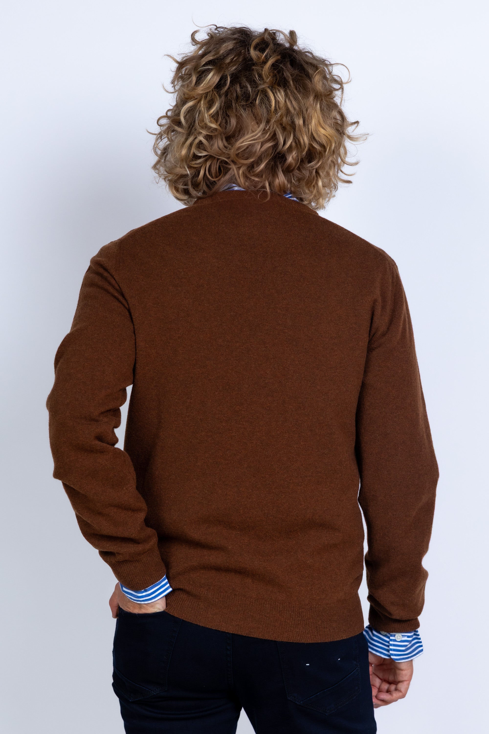 Trui met ronde hals - Bruin