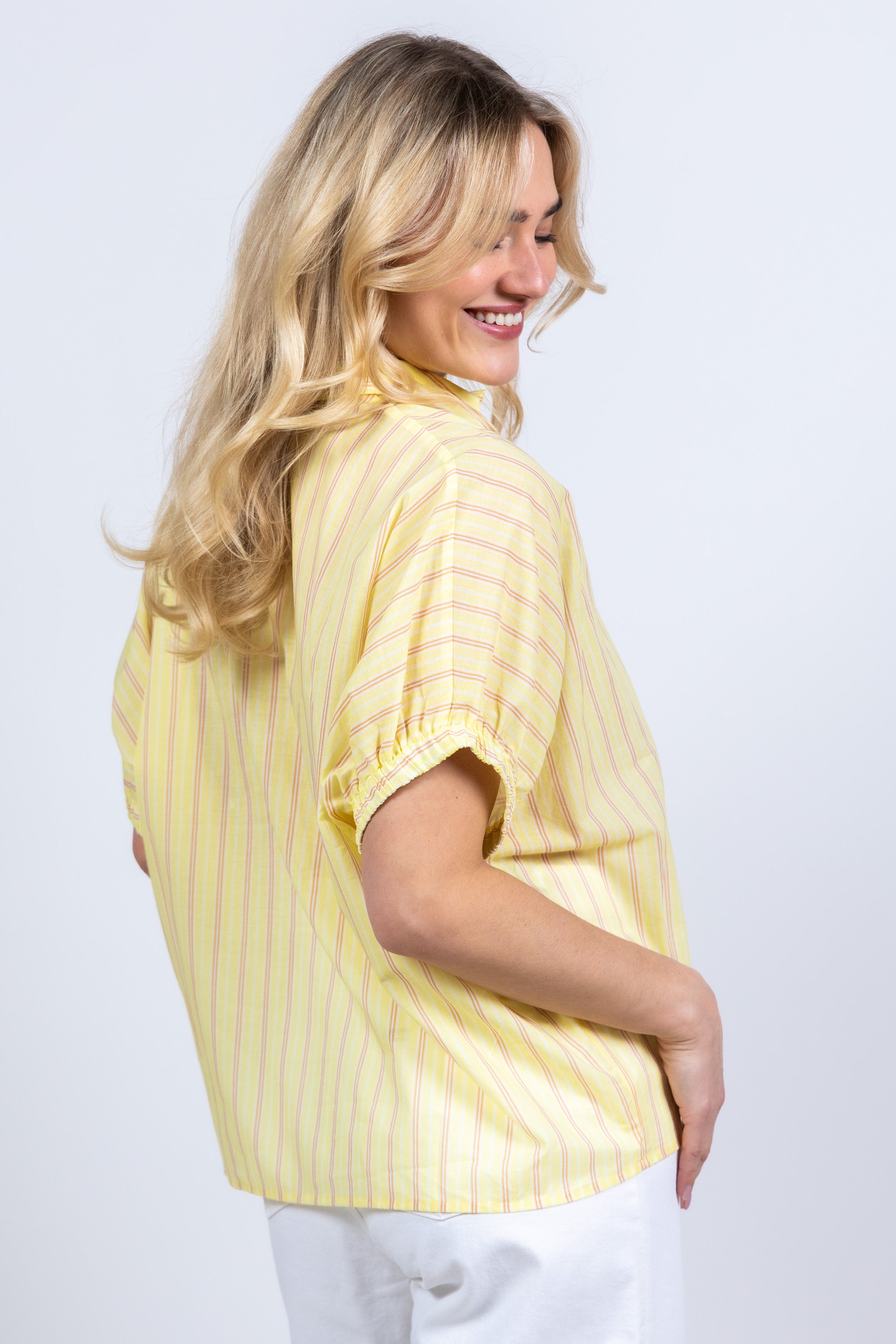 Blouse met strepen - Geel