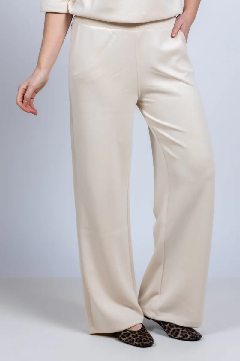 MOSCOW D MOSCOW D 6602 Jo MOSCOW D 6602 Jo Wijde broek - Beige