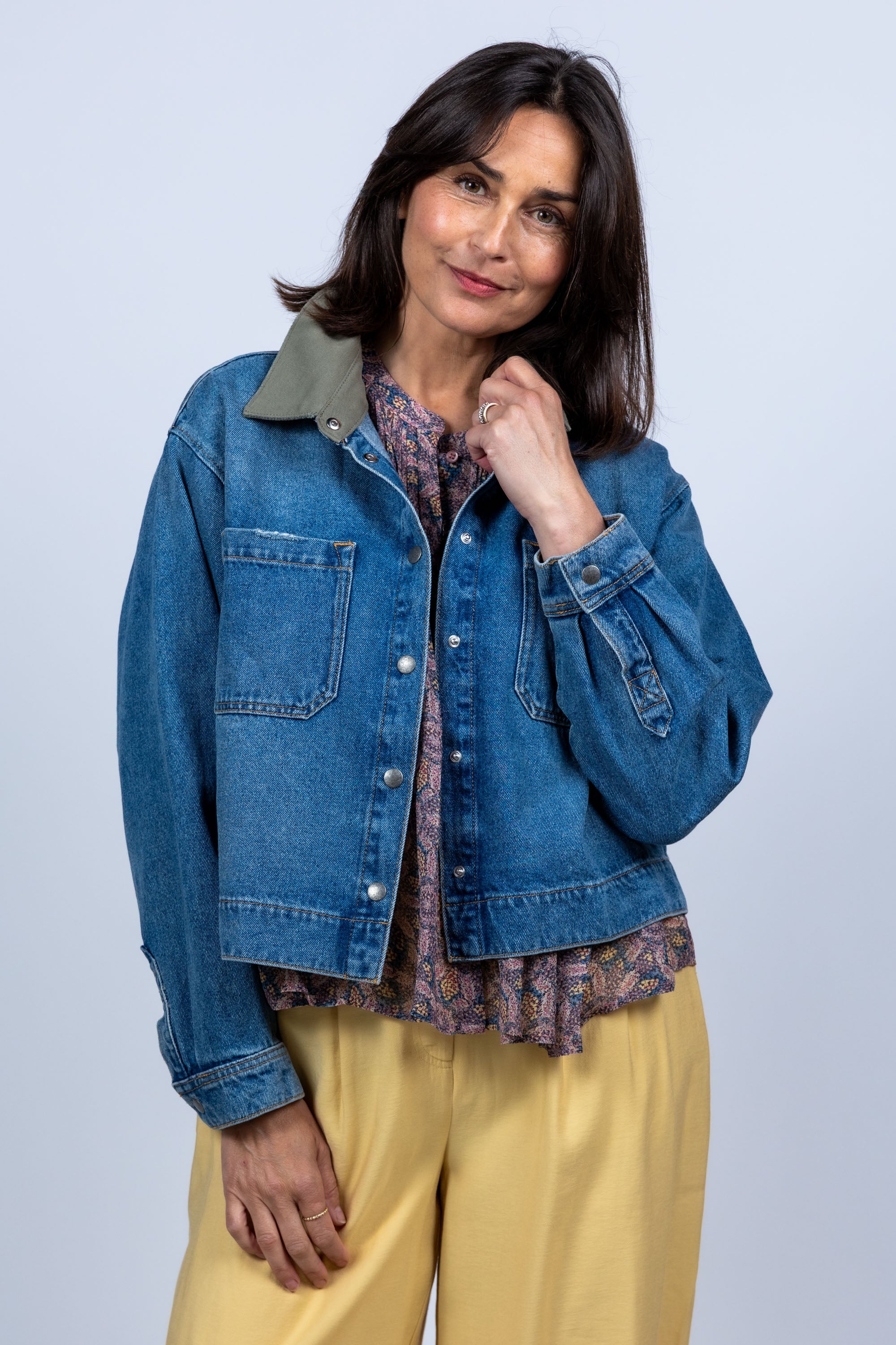Spijkerjasje met kraag - Jeans