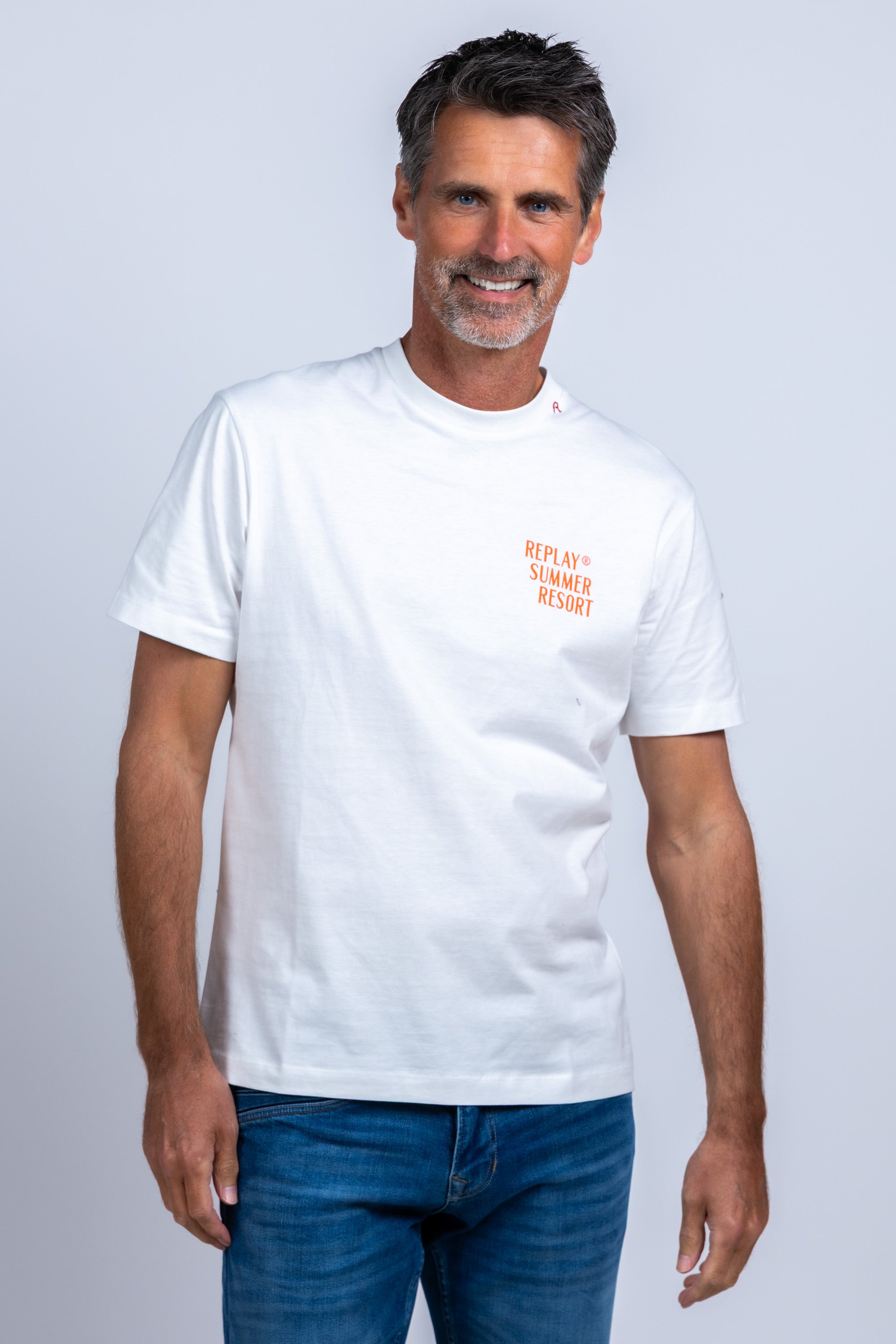 T-shirt met print - Wit
