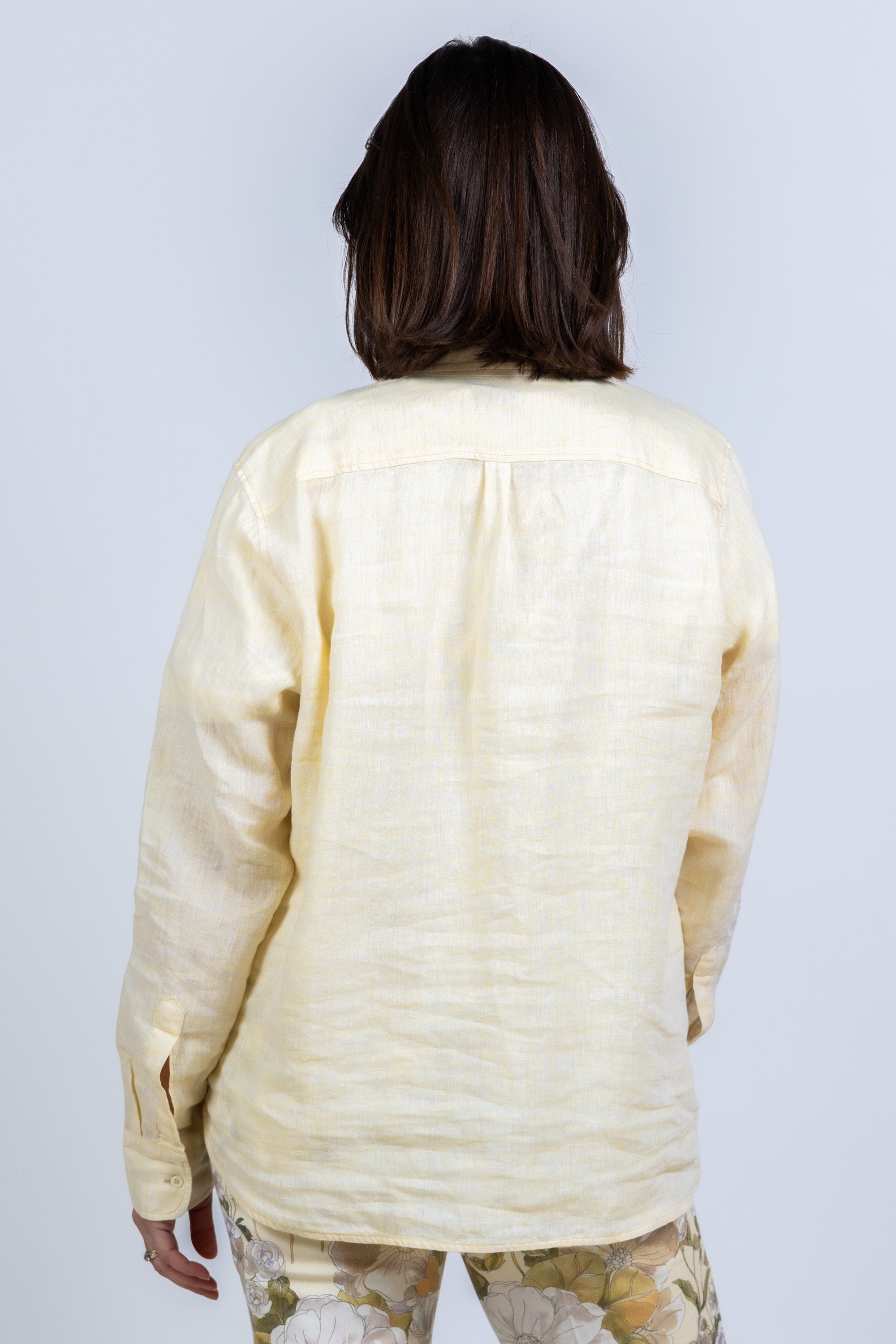 Blouse met knopen - Geel