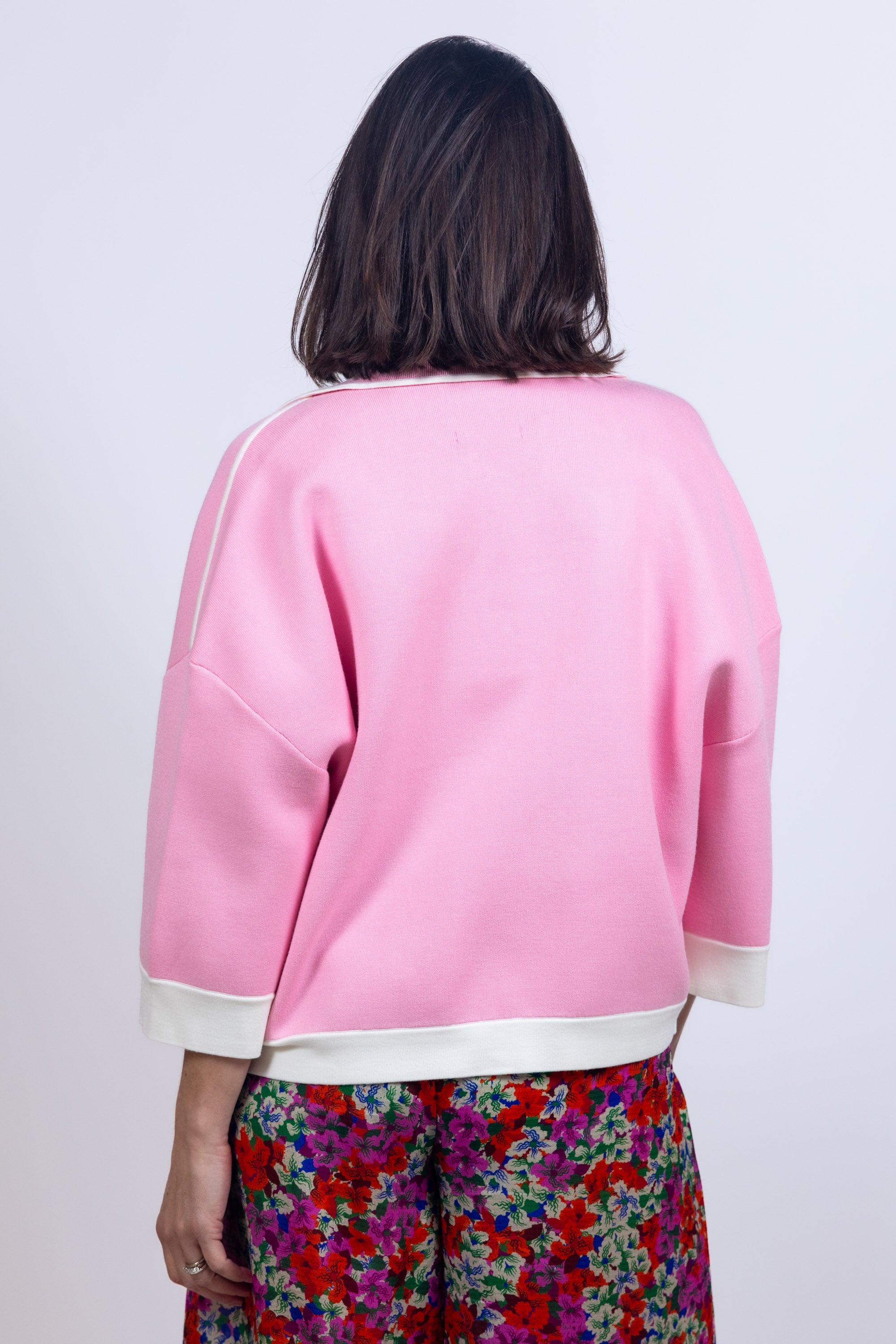 Vest met knopen - Roze