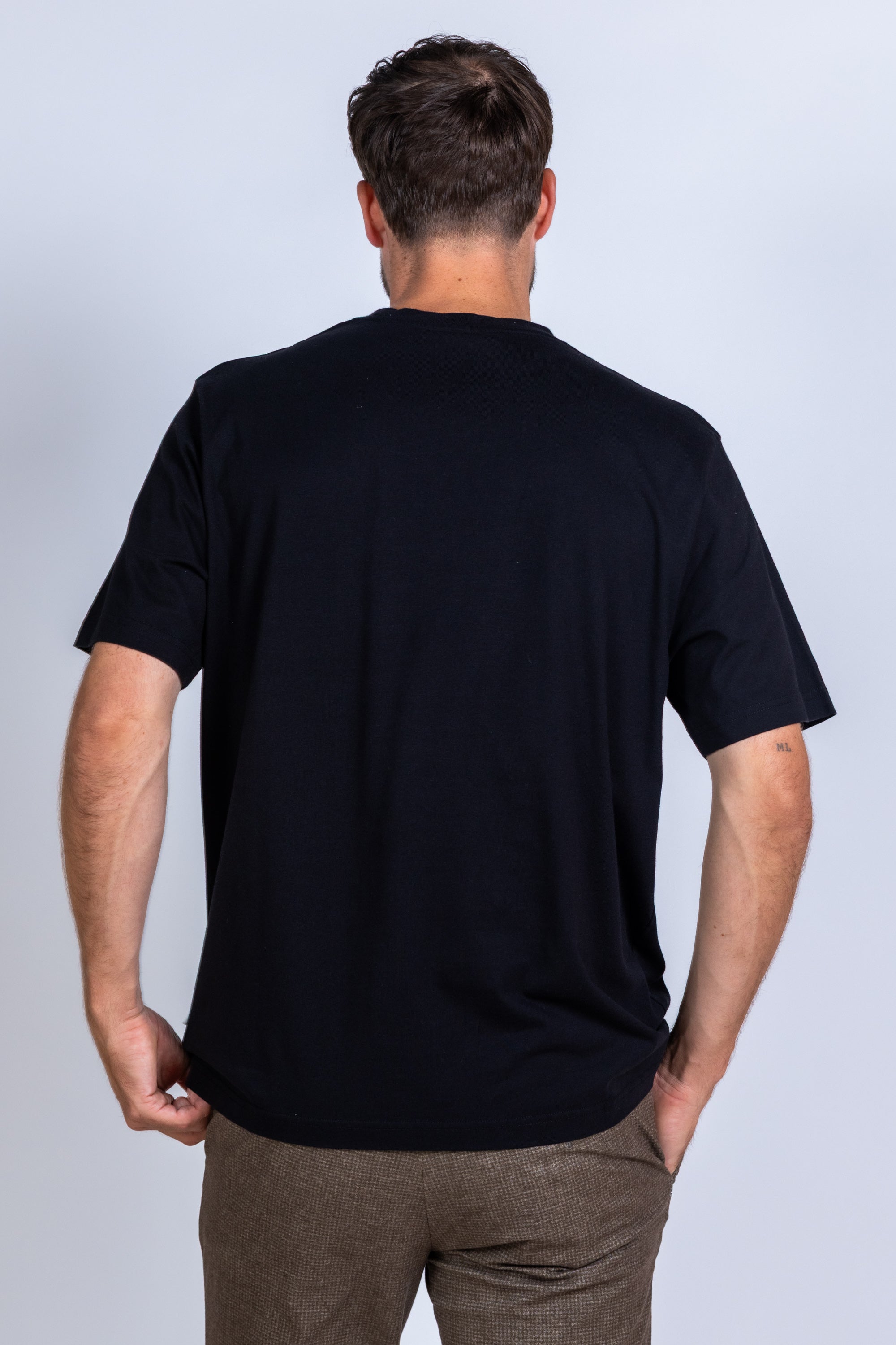 T-shirt met print - Zwart