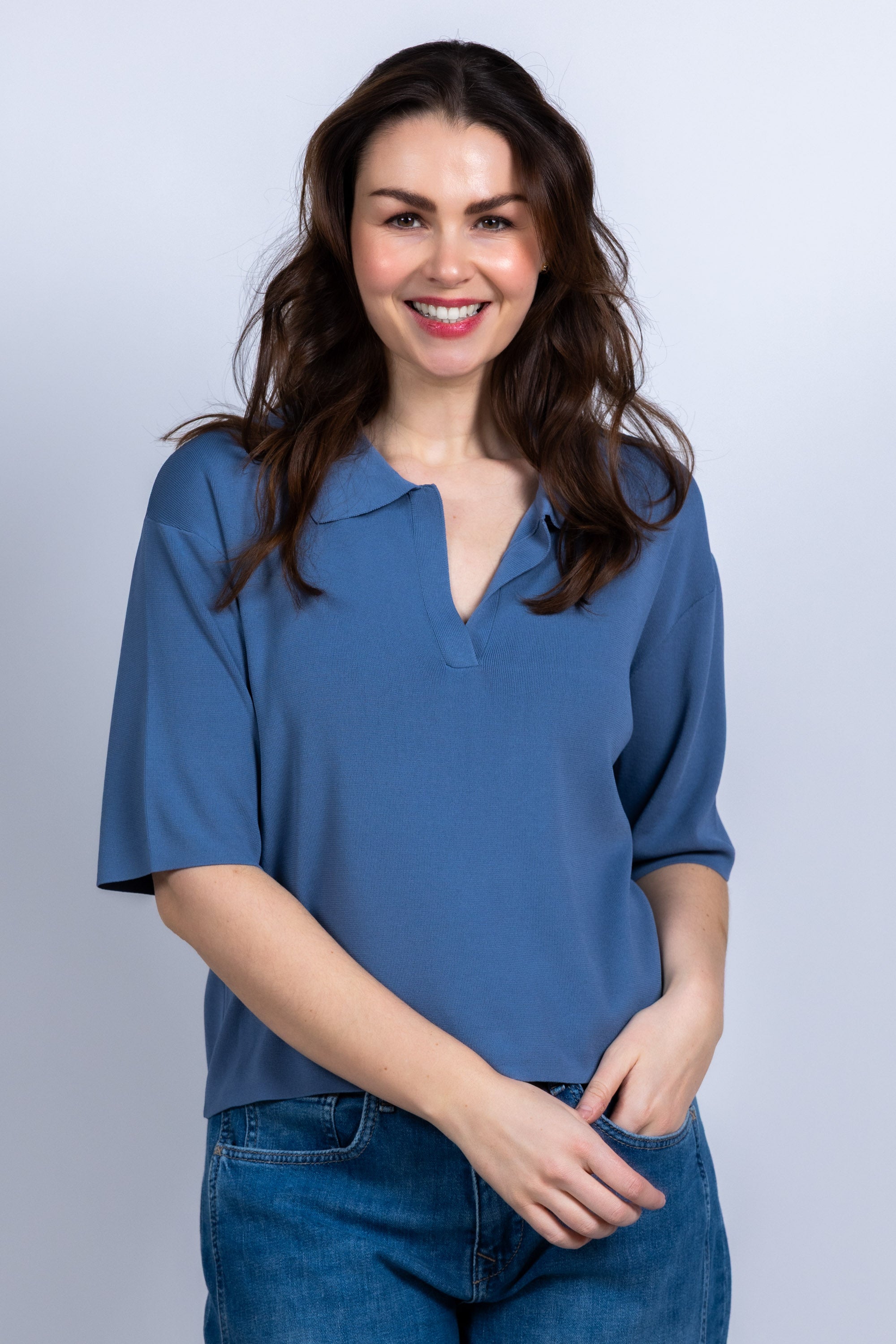Truitje met kraag - French blue