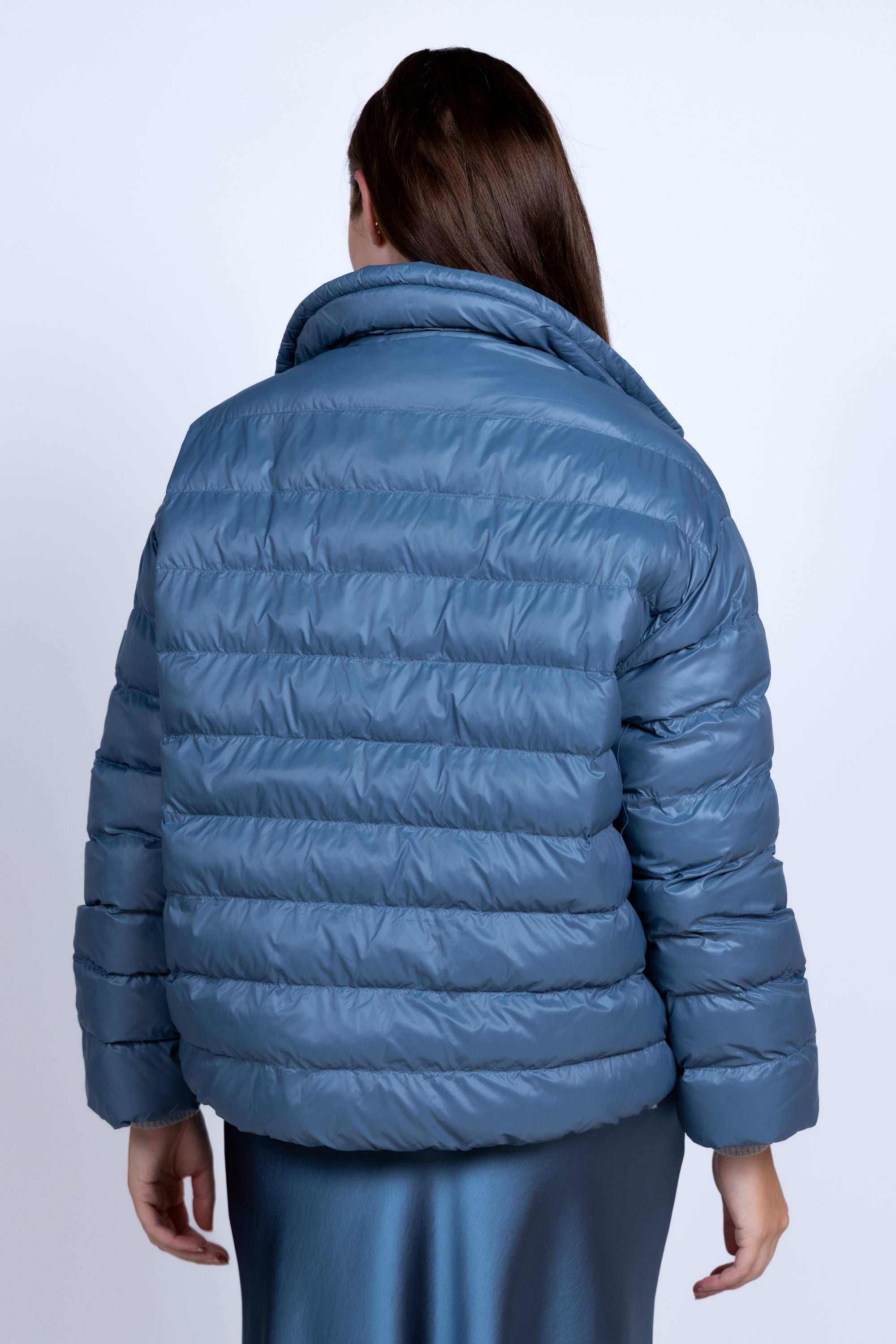 Gewatteerd jasje - Blauw/grijs