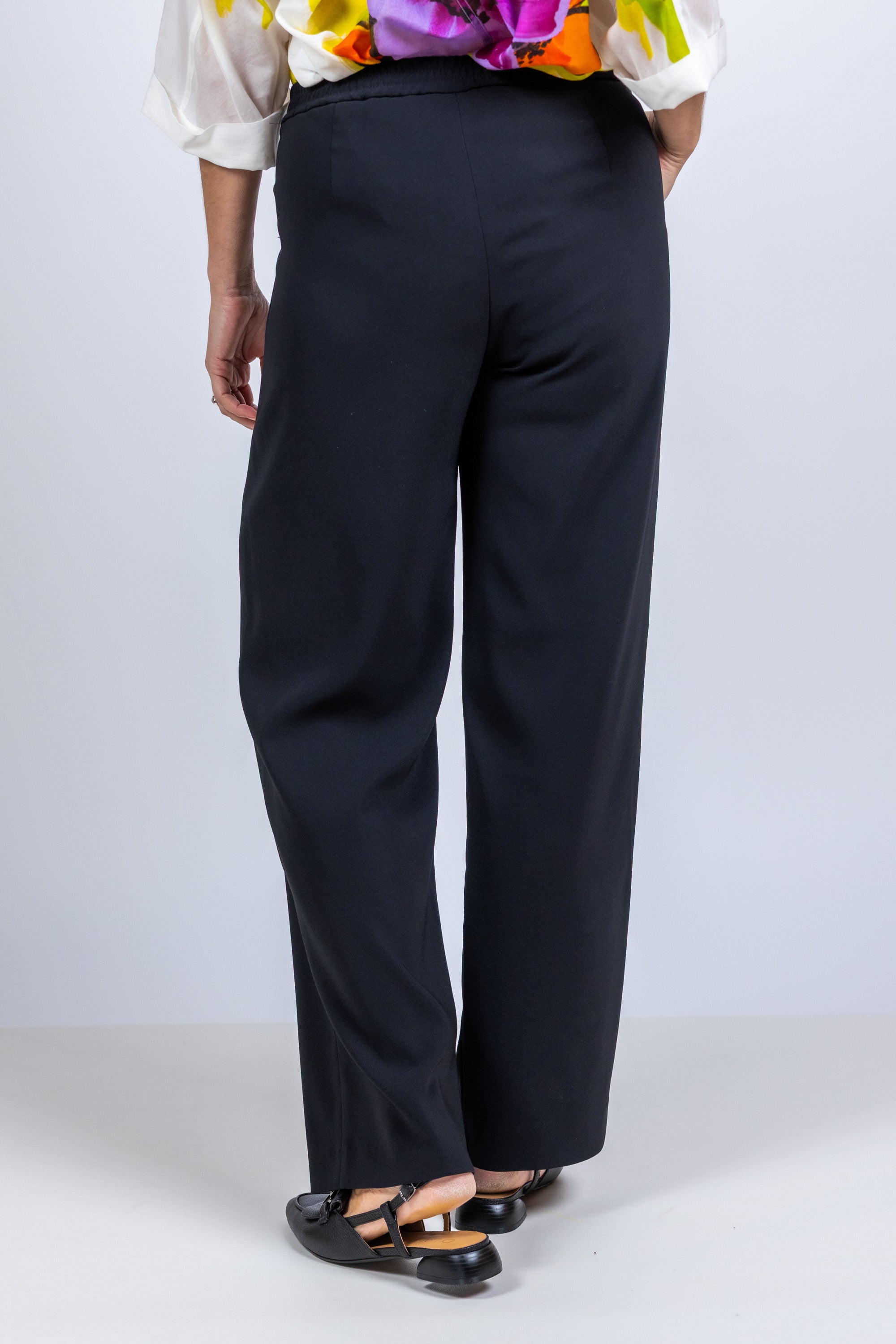 Wijde pantalon - Zwart