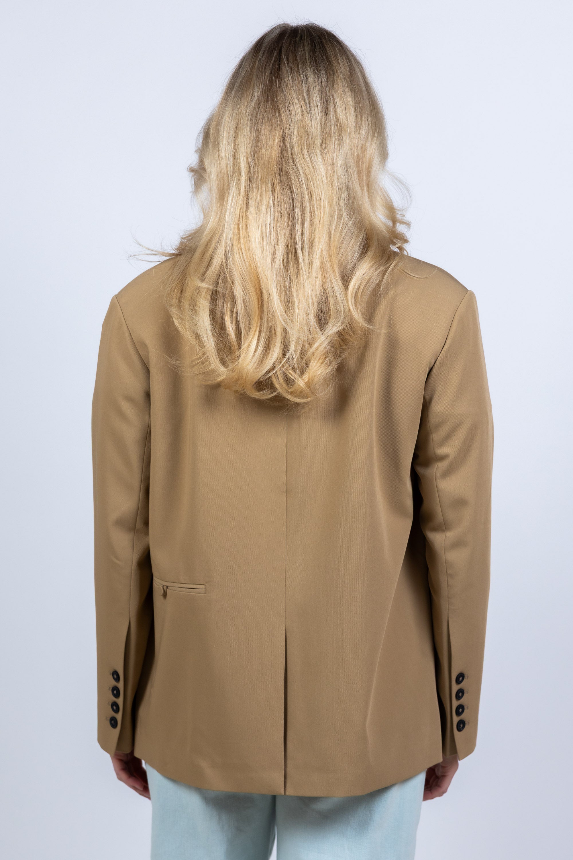 Blazer met knopen - Safaribeige