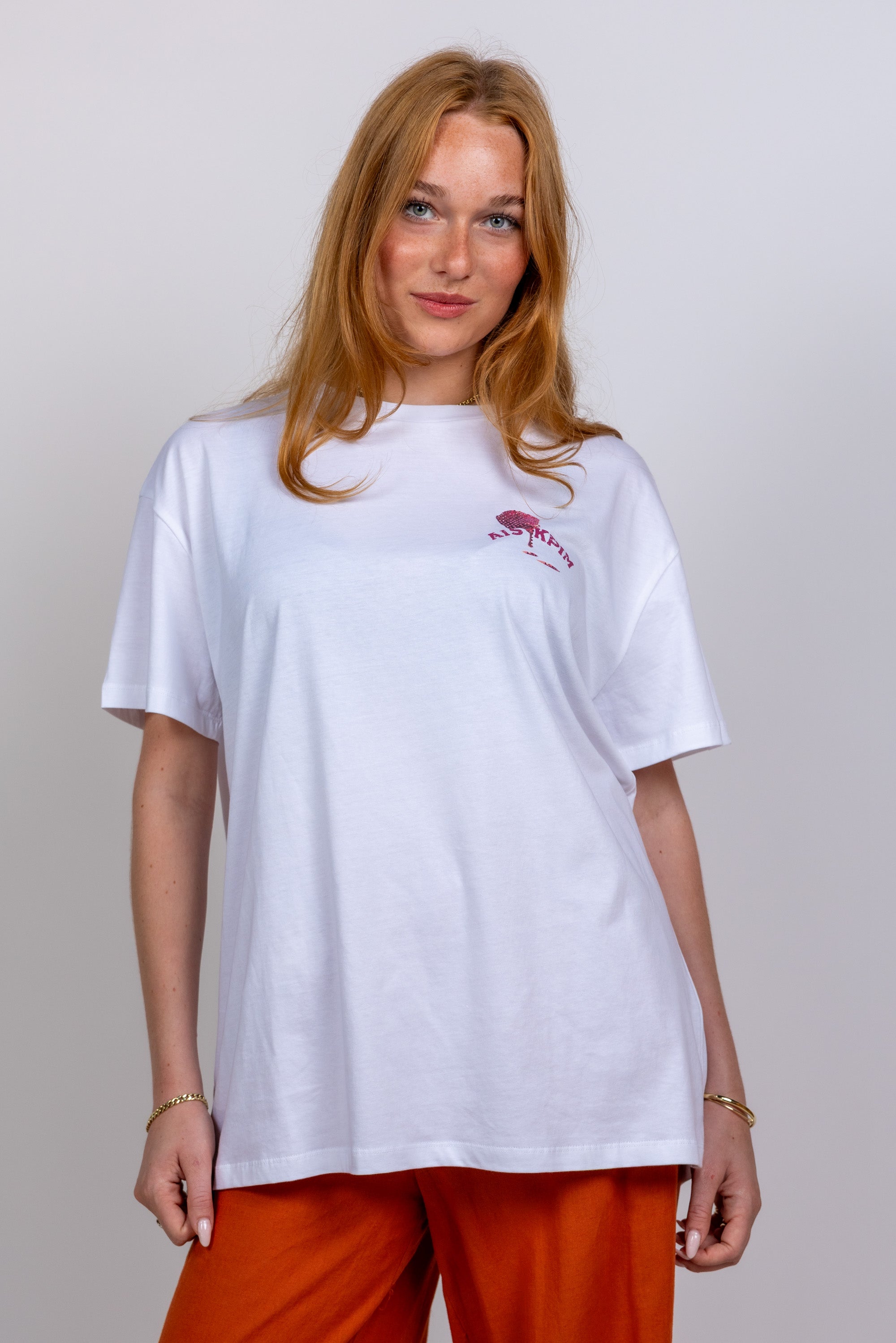 T-shirt met print - Wit