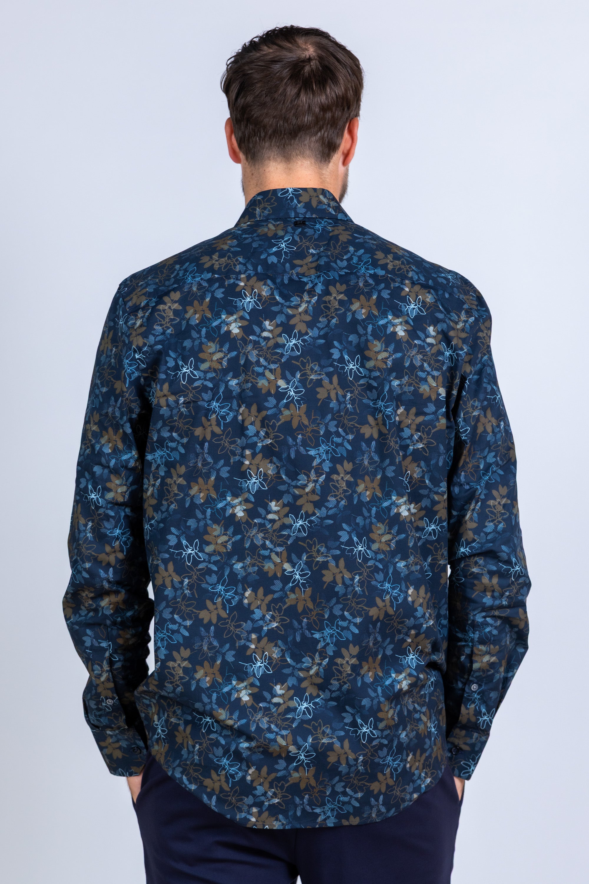 Overhemd met print - Marine