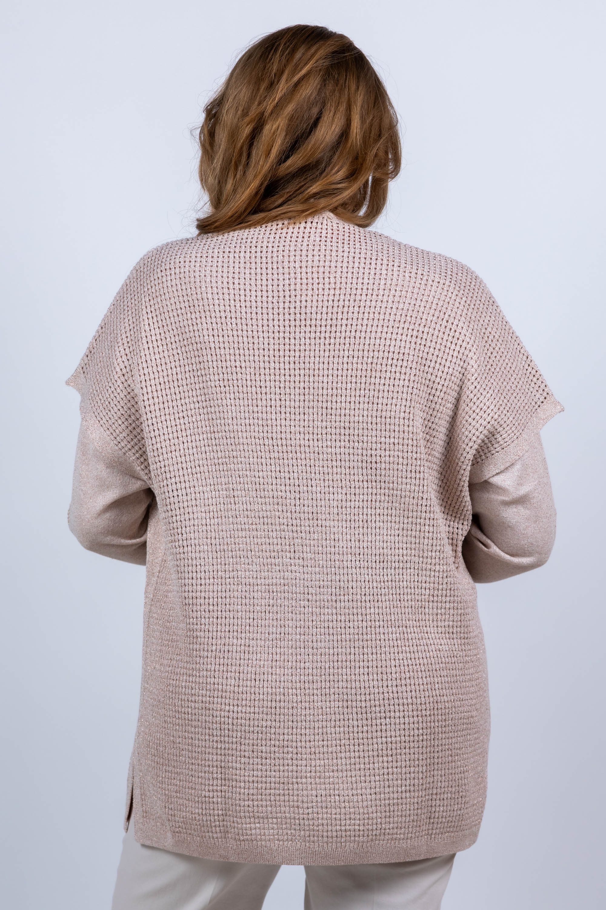 Vest met structuur - Poeder