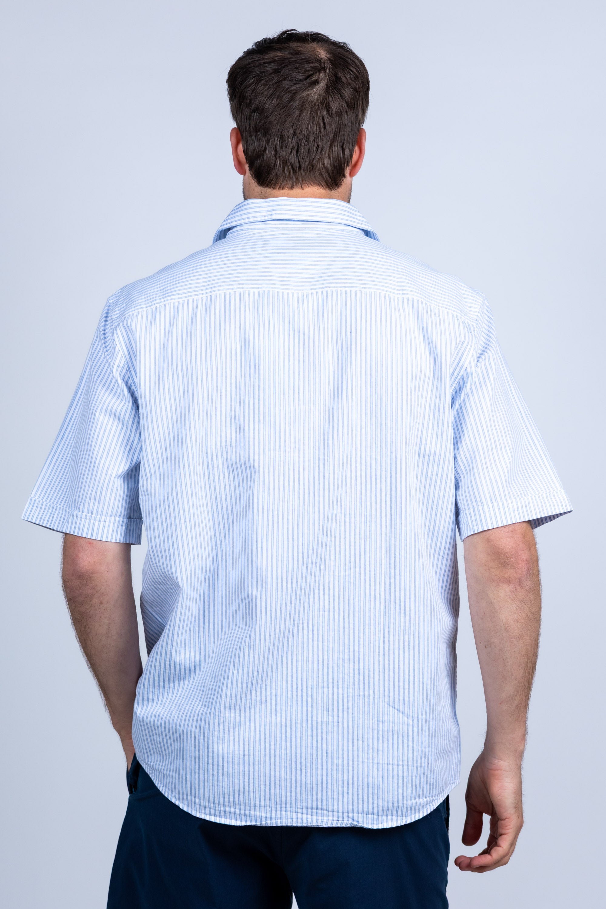 Overhemd met strepen - Bleu